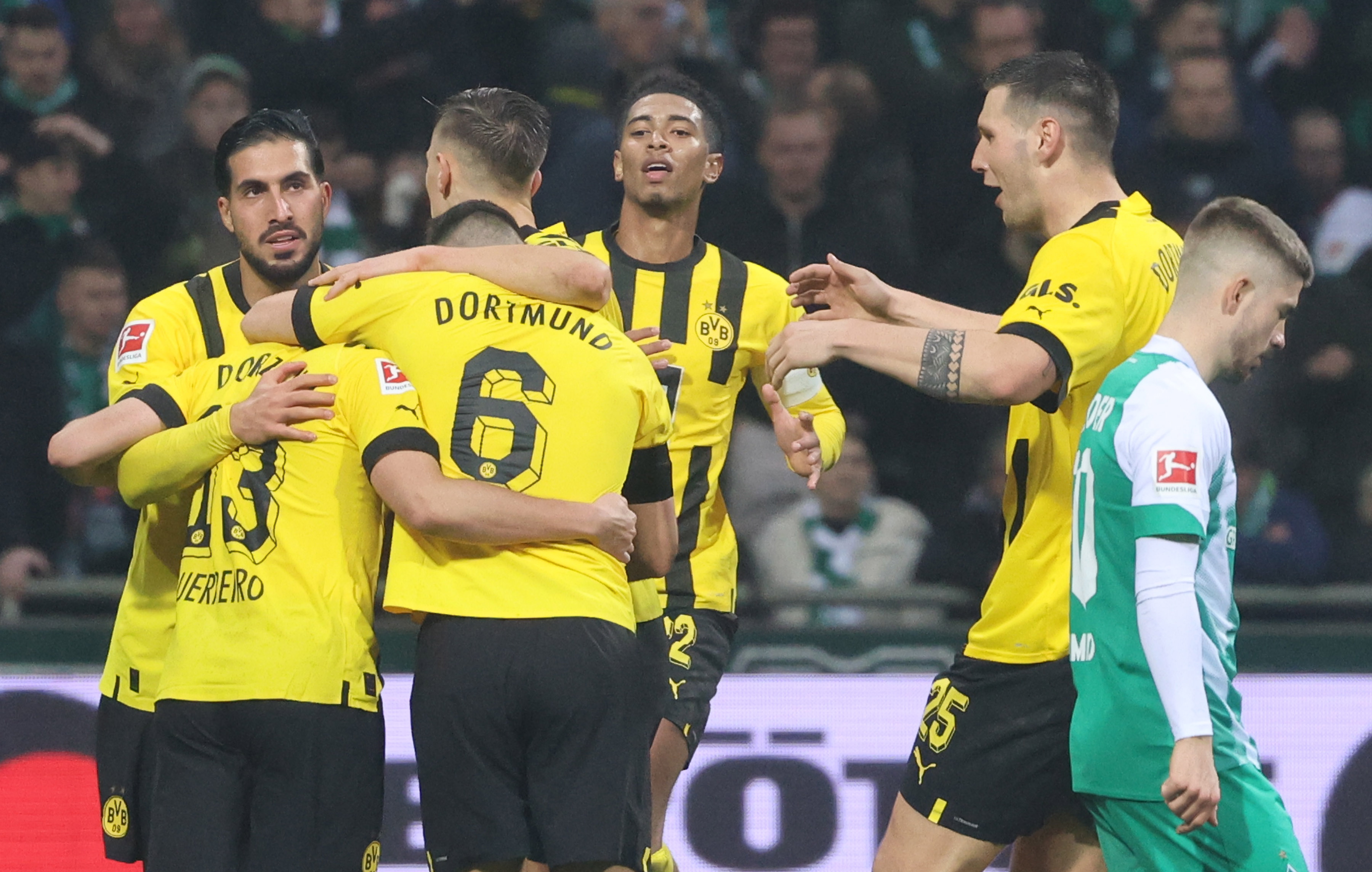 Resumen y goles del Werder Bremen vs. Borussia Dortmund, jornada 20 de la Bundesliga