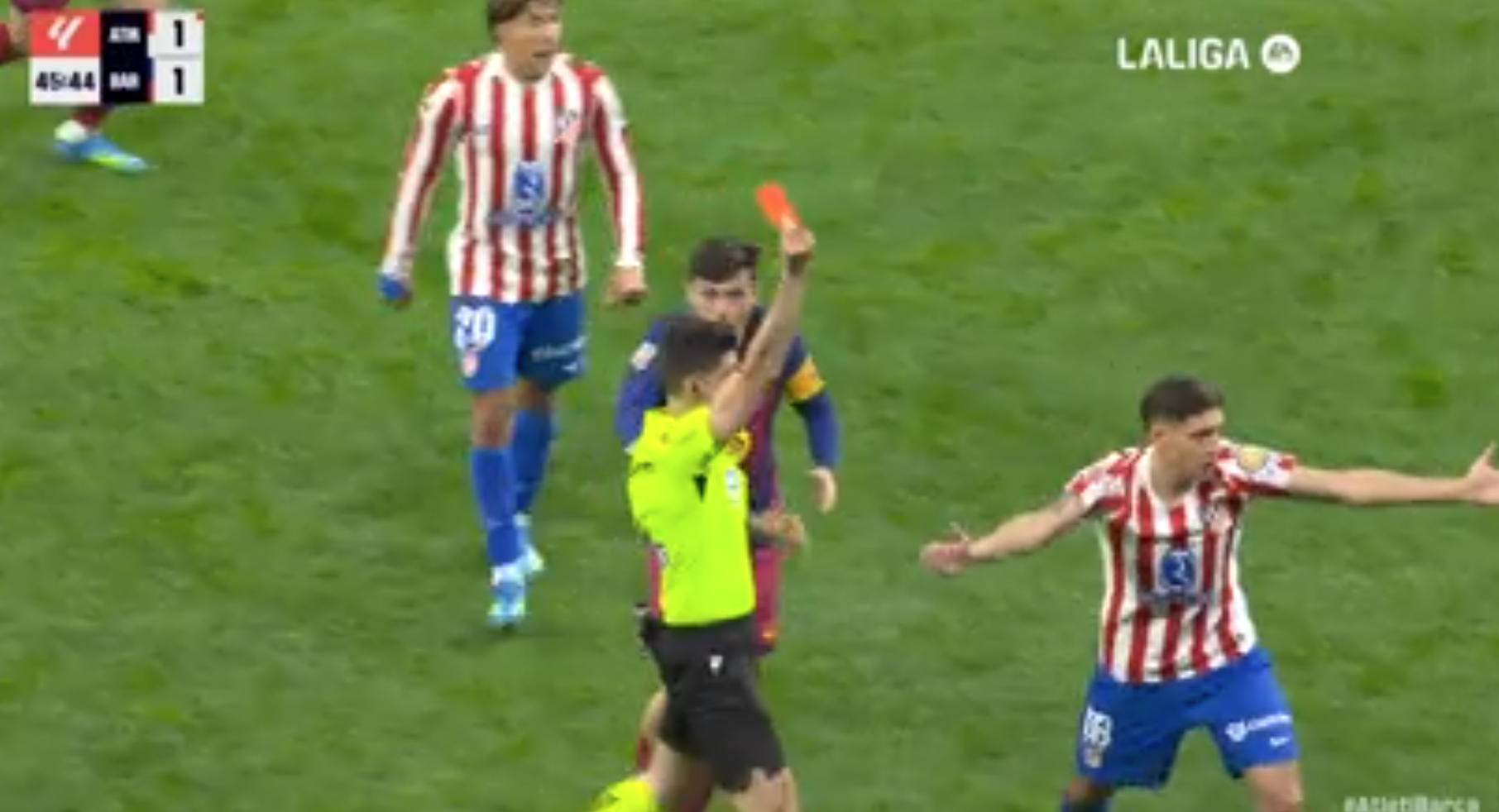 Vean la roja revisada al Barça que tiene al colchonero y al madridista echando humo