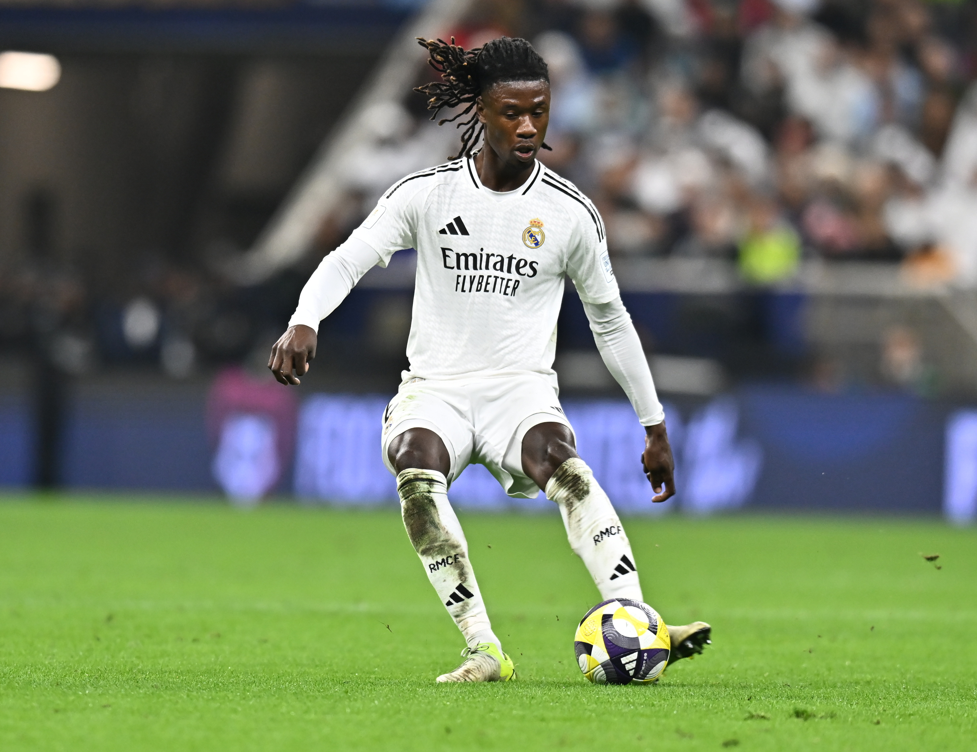 Doha (Qatar), 18/12/2024.- Eduardo Camavinga of Real Madrid in action during the FIFA Intercontinental Cup 2024 final match between Real Madrid and Pachuca in Lusail, Qatar, 18 December 2024. (Catar) EFE/EPA/NOUSHAD THEKKAYIL