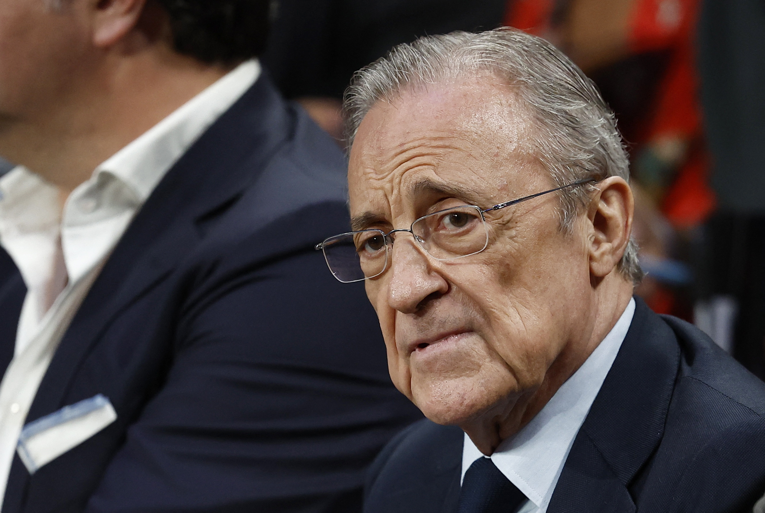 Basketball - International Friendly - Real Madrid v Dallas Mavericks - WiZink Center, Madrid, Spain - October 10, 2023 Real Madrid president Florentino Perez before the match REUTERS/Juan Medina