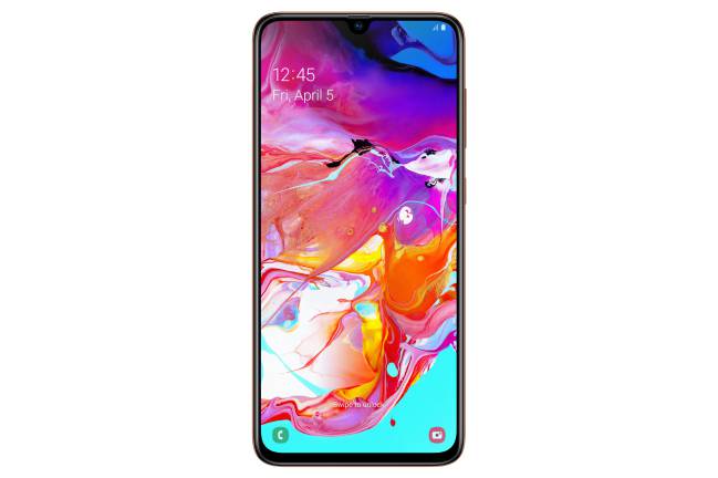 Galaxy A70 Triple スロット128GB/6GB訳ありジャンク Nuevo Samsung Galaxy A70: cámara triple, pantalla grande y enorme