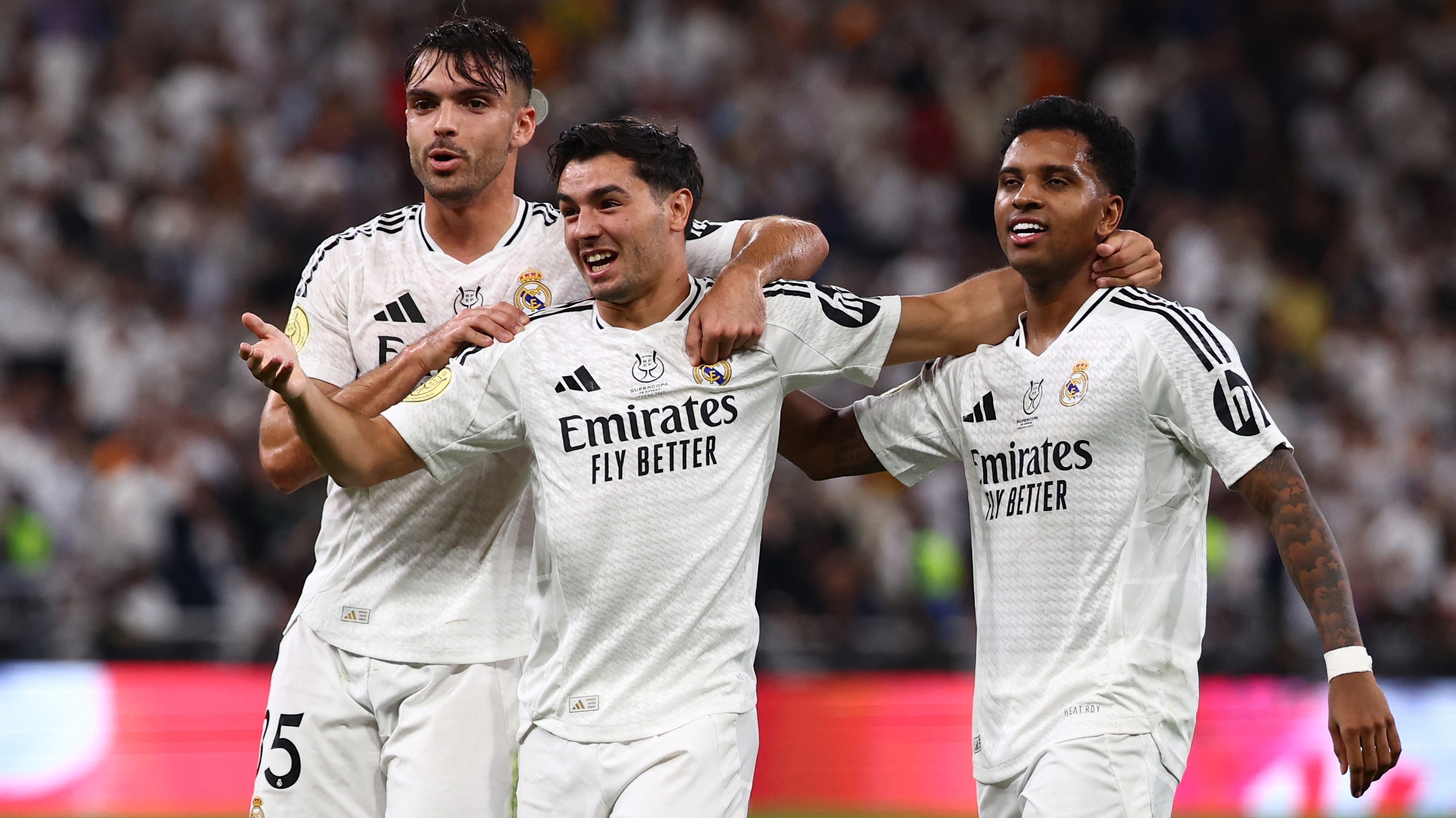 Asencio, Brahim y Rodrygo.