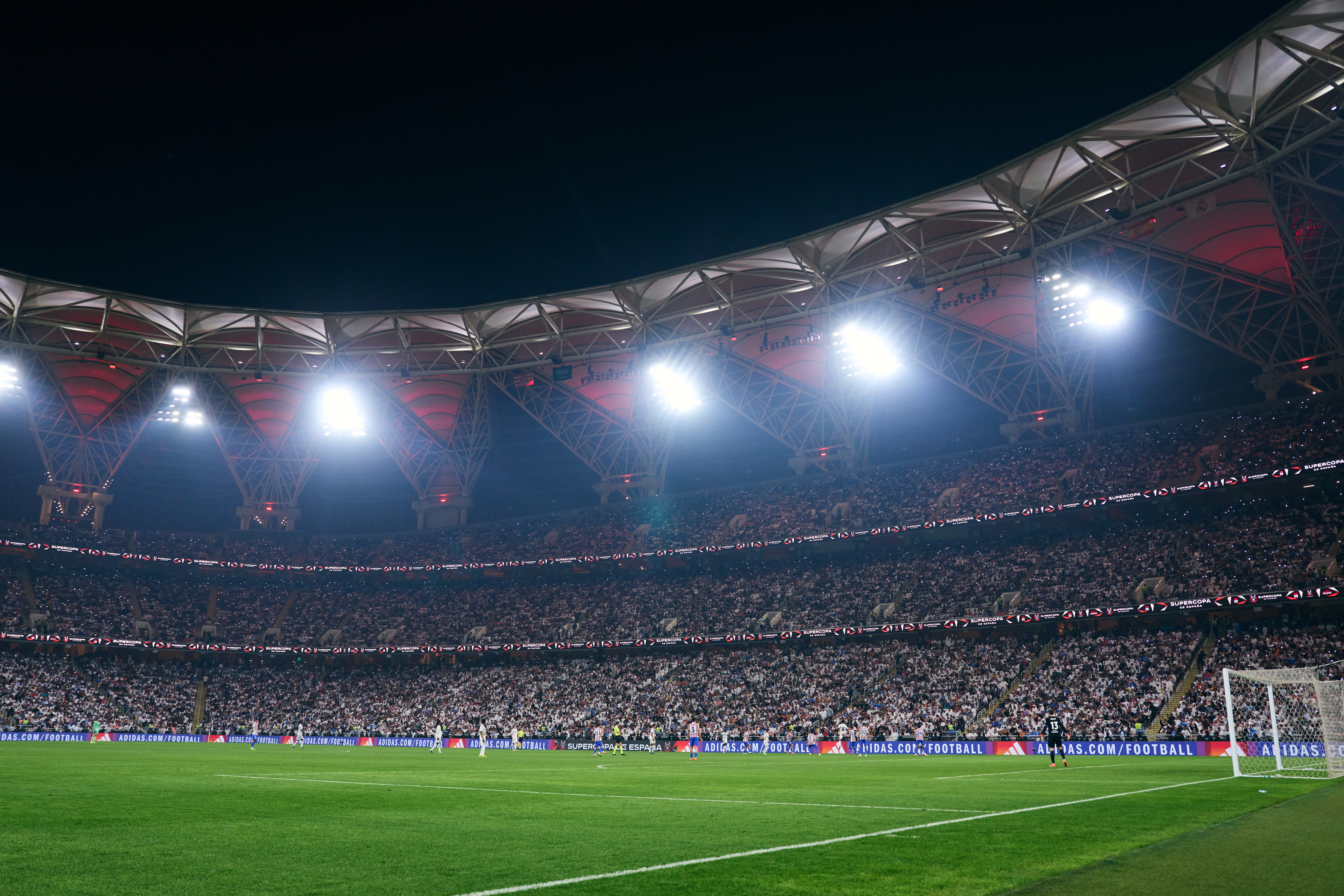 08/01/26 PARTIDO SUPERCOPA DE ESPAÑA 2026 JEDDAH ARABAIA SAUDI SEMIFINAL 
ATLETICO DE MADRID - REAL MADRID 
PANORAMICA VISTA GENERAL ALINMA BANK STADIUM