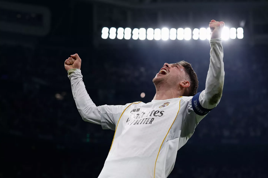 Valverde, durante el Real Madrid-Manchester City.