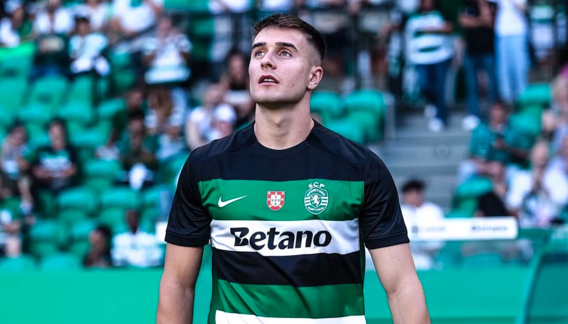 Ivan Fresneda durante un partido con el Sporting de Portugal