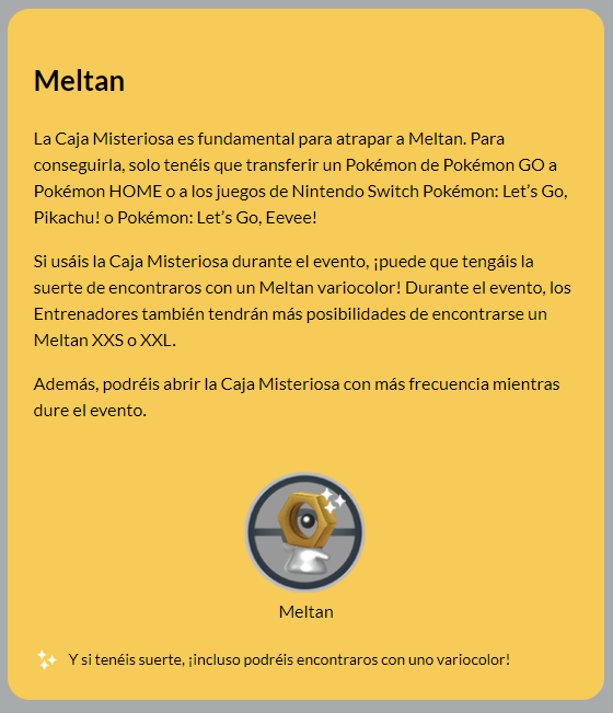 Evento Vamos Allá en Pokémon GO de Meltan y Ditto Shiny ya disponible: cómo  participar - Meristation