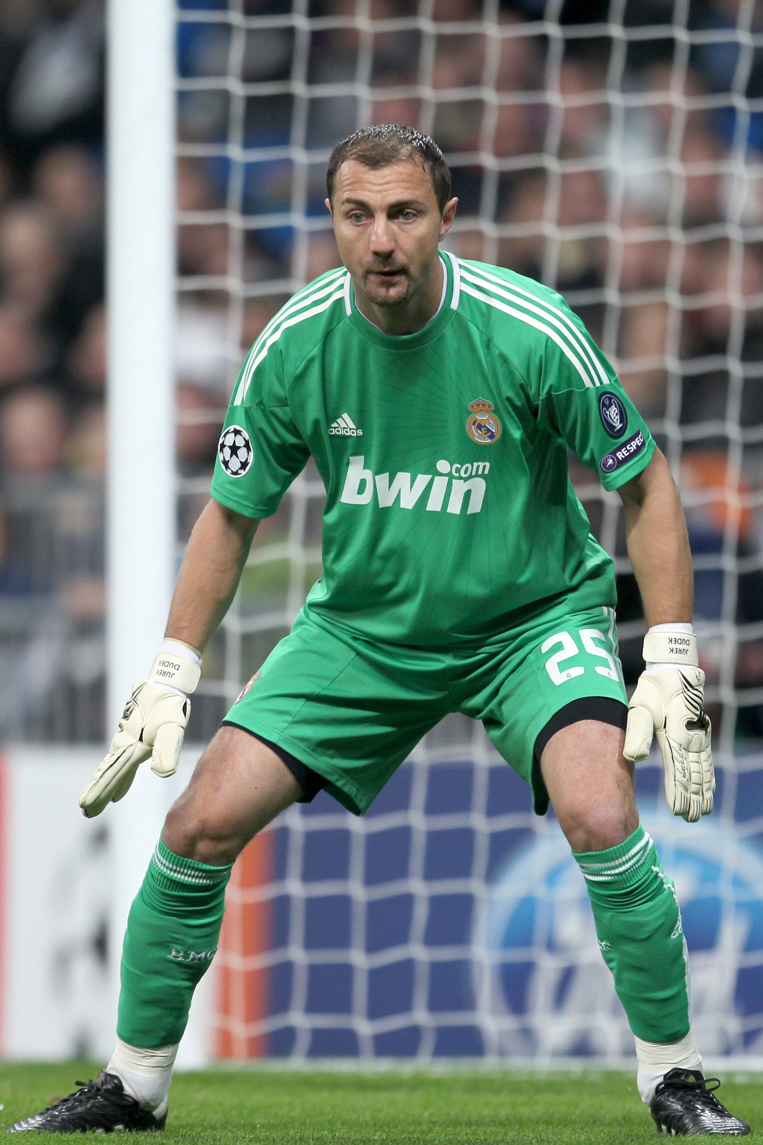 El polaco hizo las maletas rumbo a Madrid en verano de 2007. Fue jugador del equipo blanco durante cuatro temporadas, siendo suplente de Iker Casillas todos esos años, antes de retirarse en 2011. Dudek jugó con el Real Madrid dos partidos de Liga, ocho de Copa y dos de Liga de Campeones. Además, consiguió ganar una Liga y una Supercopa de España en la temporada 2007-08 y la Copa del Rey de 2011.