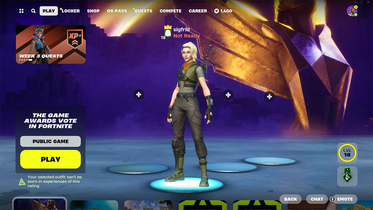 Fortnite' Says 7% Of All Skins Are Age-Restricted For Some Maps