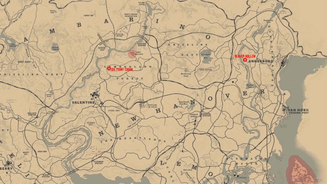Red Dead Online: dónde están todas las guaridas de bandas y mapas del tesoro  (mayo 2019)