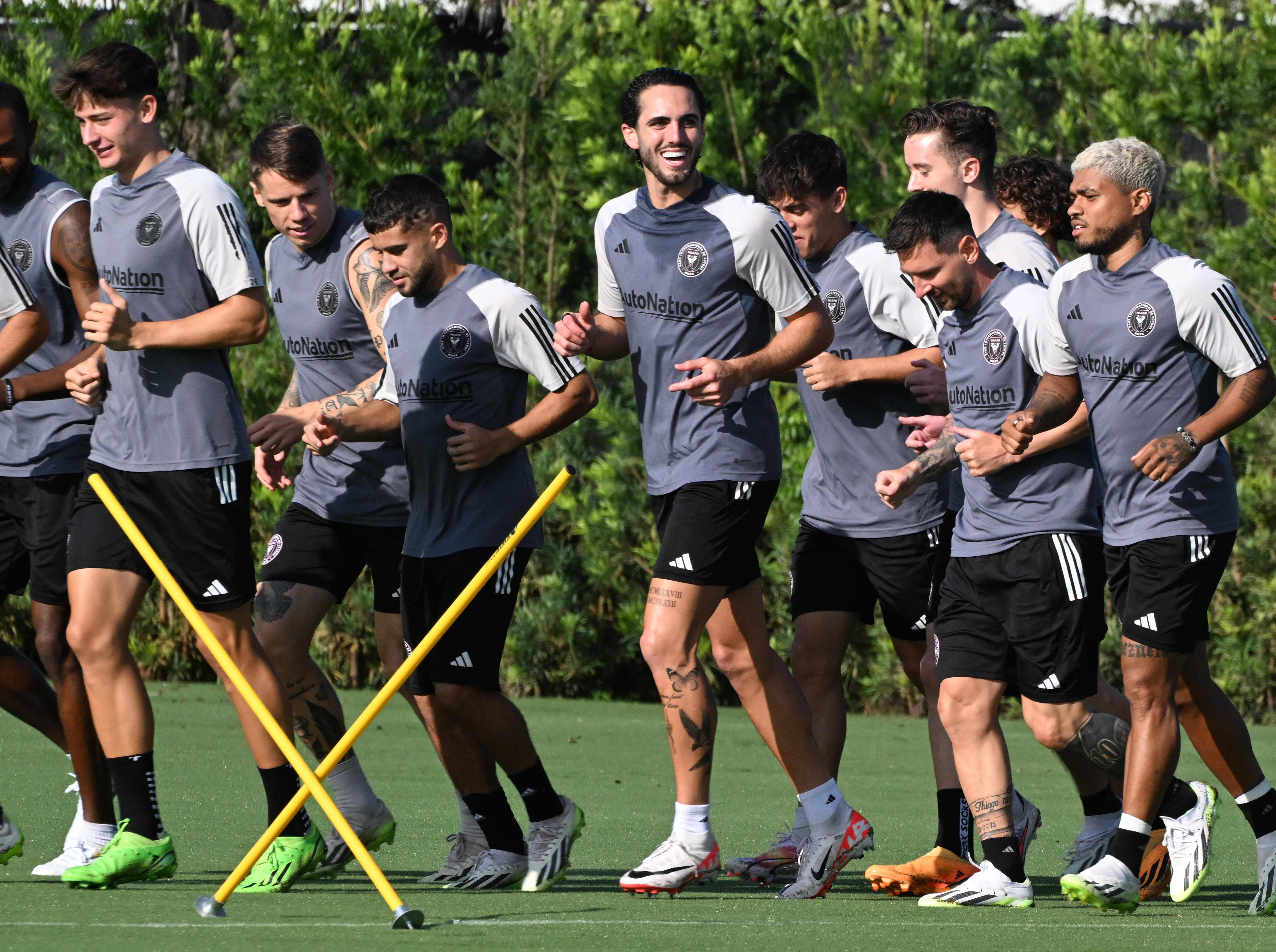 Photo Gallery: Lionel Messi and Sergio Busquets practice with Inter Miami  teammates, Tuesday, July 18, 2023