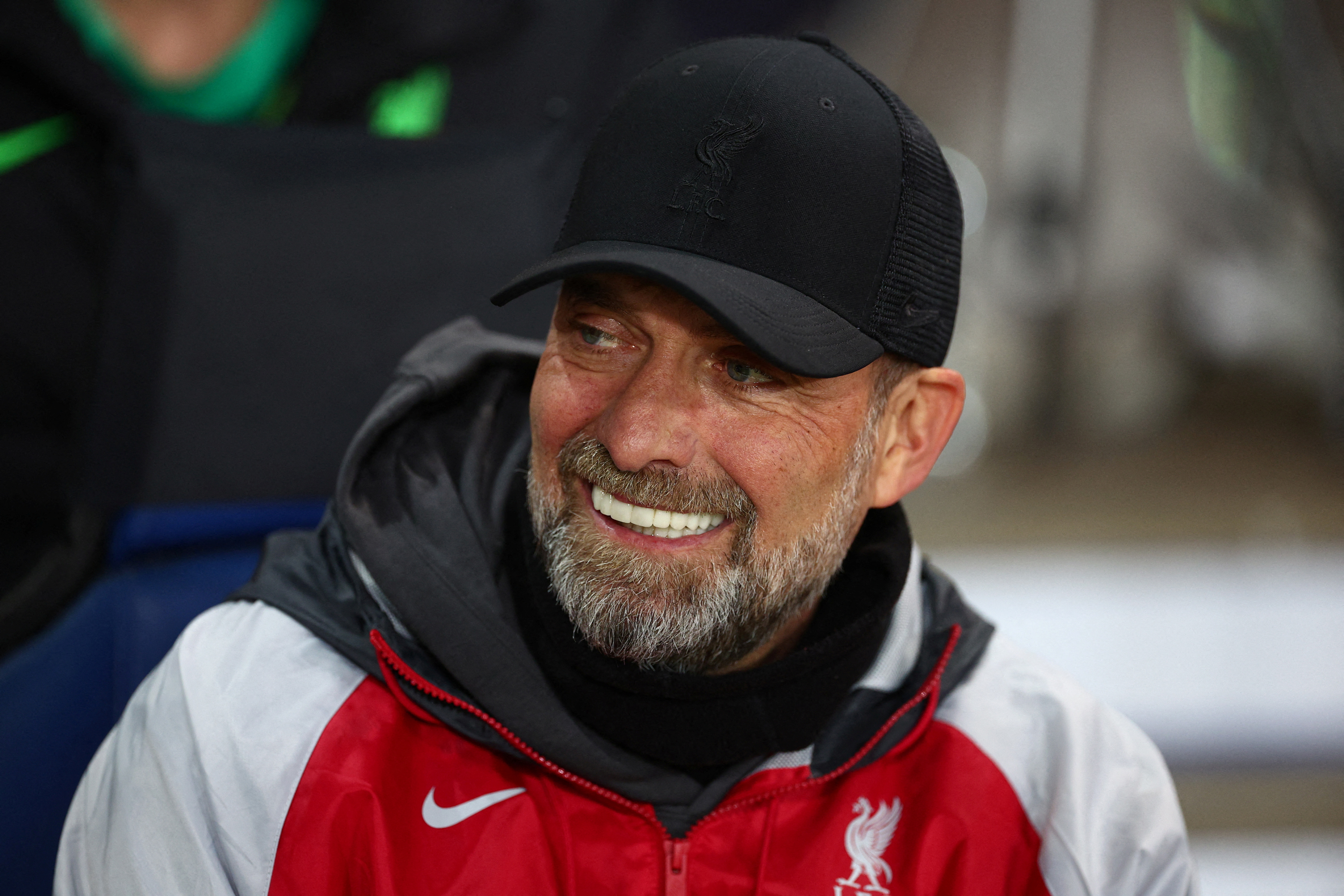 FILE PHOTO: Soccer Football - Europa League - Quarter Final - Second Leg - Atalanta v Liverpool - Stadio Atleti Azzurri, Bergamo, Italy, - April 18, 2024 Liverpool manager Juergen Klopp before the match REUTERS/Guglielmo Mangiapane/File Photo