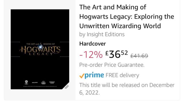 Livro de arte de Hogwarts Legacy chega a 6 de dezembro