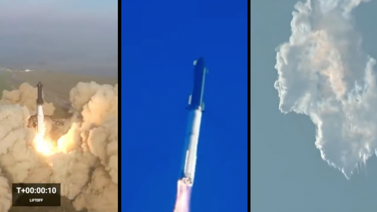 La espectacular explosión del cohete ‘Starship’ minutos después del despegue