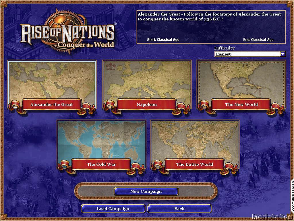 Trucos de Rise of Nations Thrones and Patriots para PC