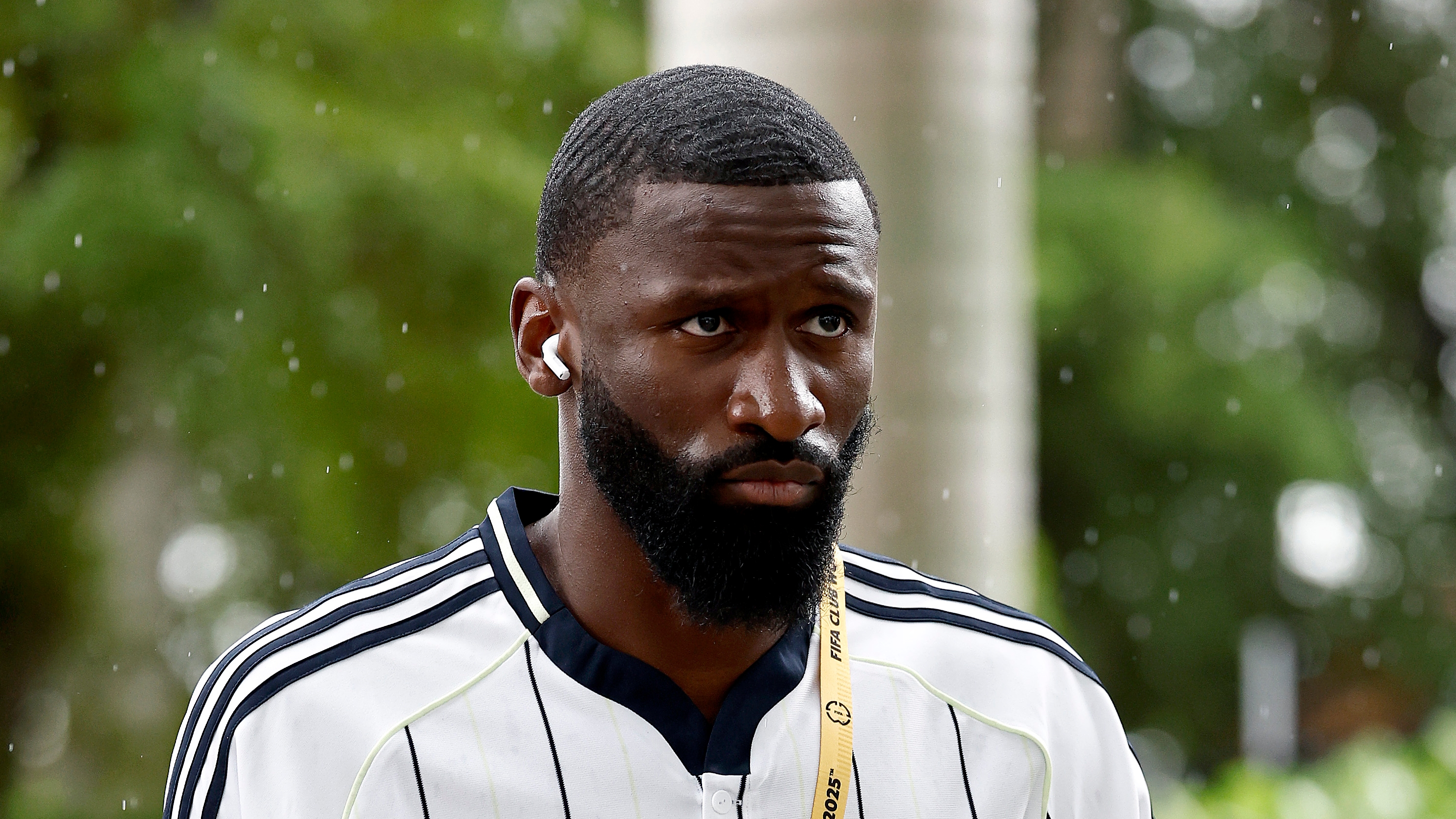 01/07/25 MUNDIALITO MUNDIAL DE CLUBES EEUU 2025 
PARTIDO OCTAVOS 
REAL MADRID - JUVENTUS DE TURIN 
LLEGADA JUGADOR PAISANO 
ANTONIO RUDIGER 