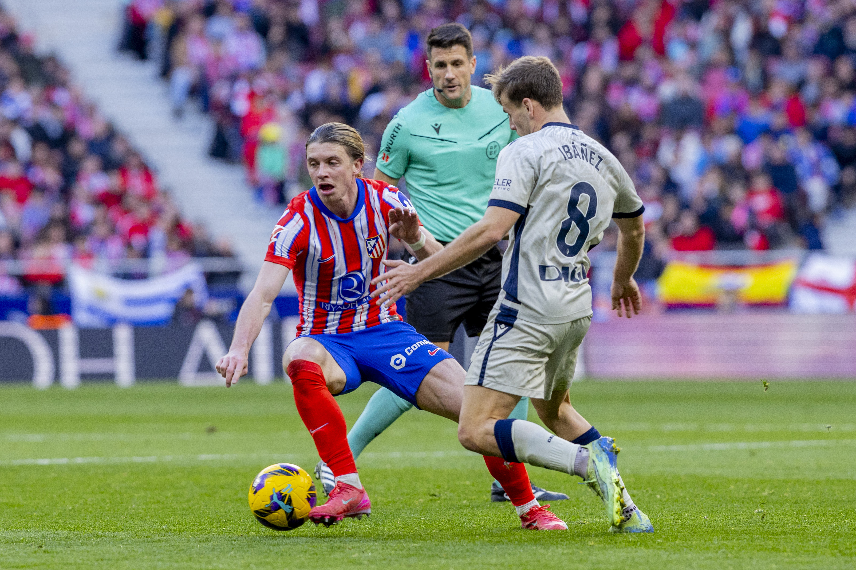 Atlético de Madrid em campo no Cívitas Metropolitano