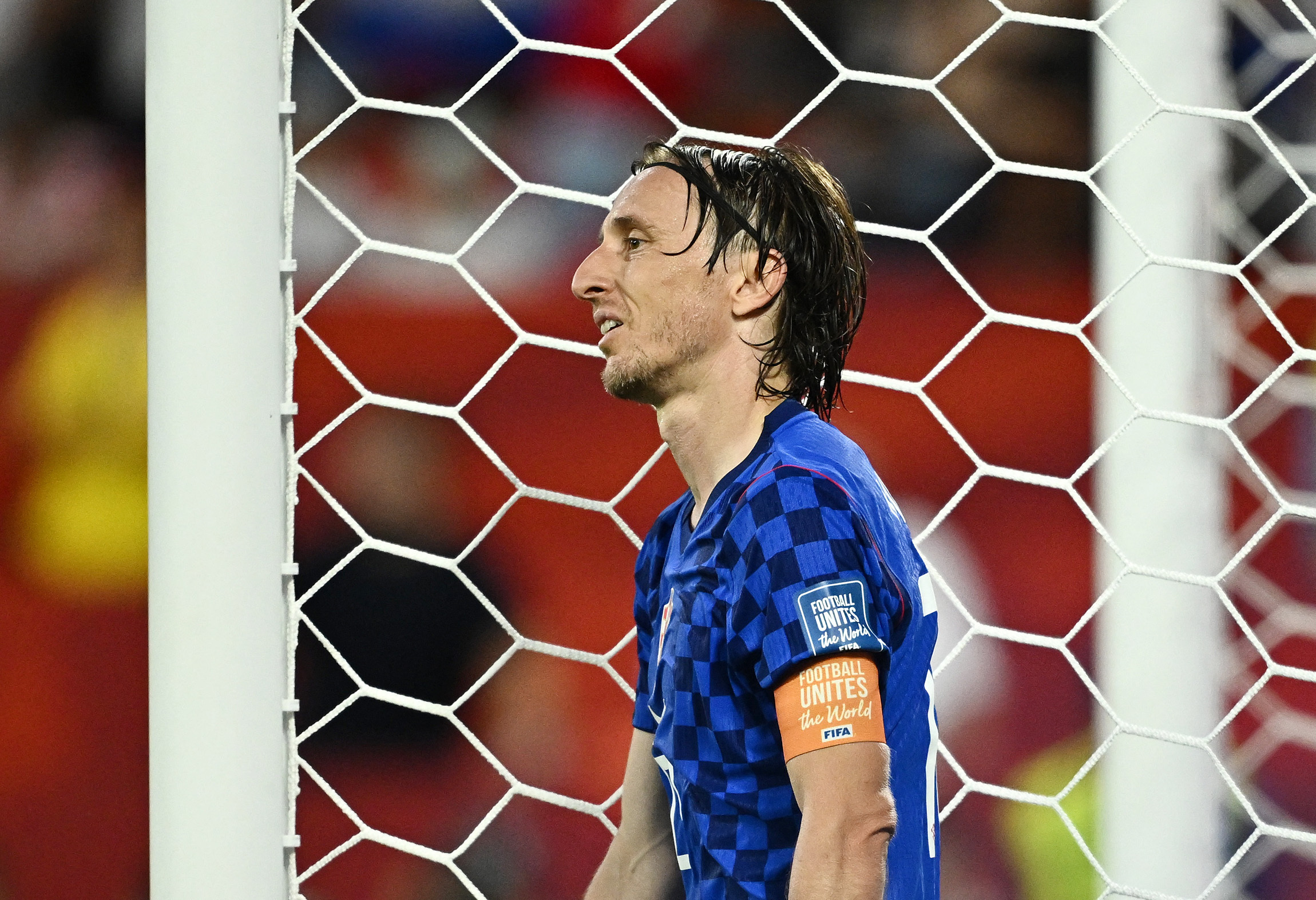 Soccer Football - FIFA World Cup 2026 - Round of 32 - Portugal v Croatia - Toronto Stadium, Toronto, Canada - July 2, 2026 Croatia's Luka Modric reacts REUTERS/Dylan Martinez