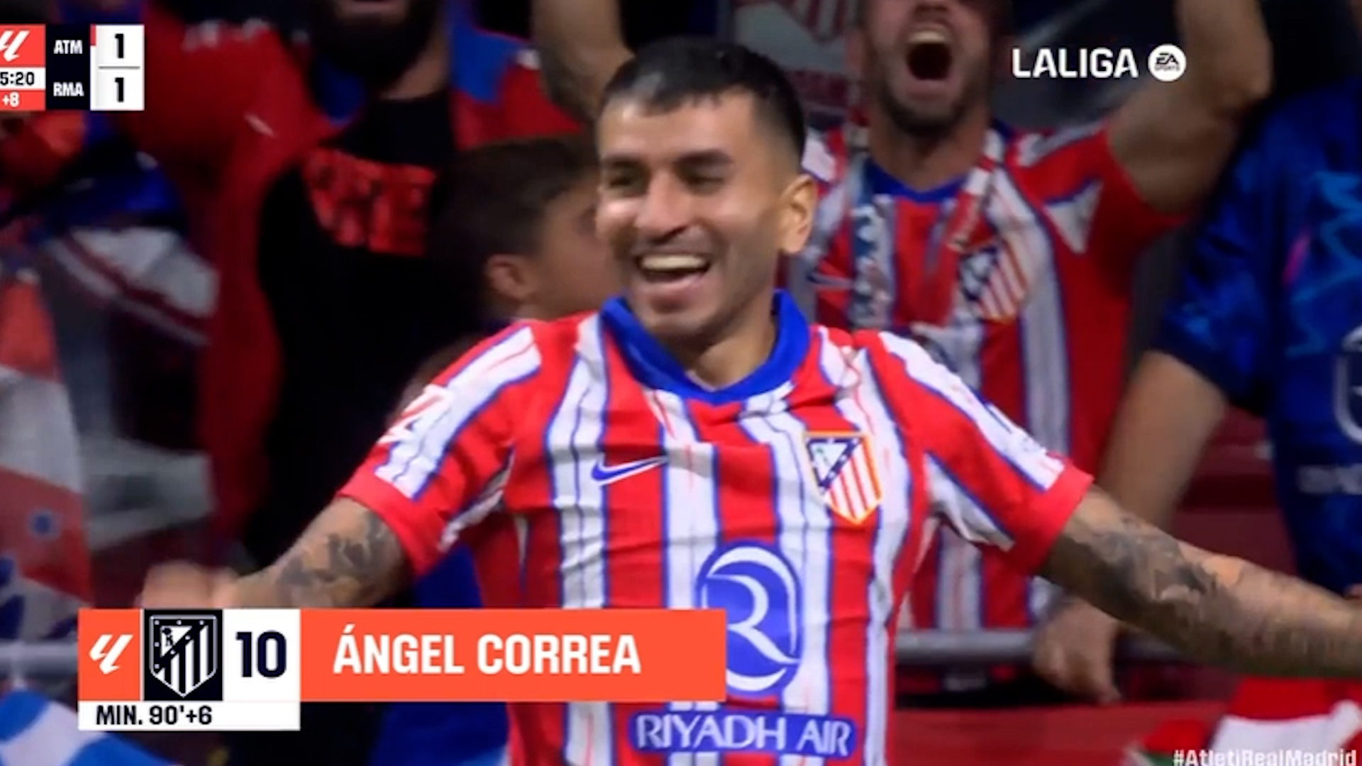 ¡Y se cayó el Metropolitano! La carrera de Correa en el 95′ para poner el empate