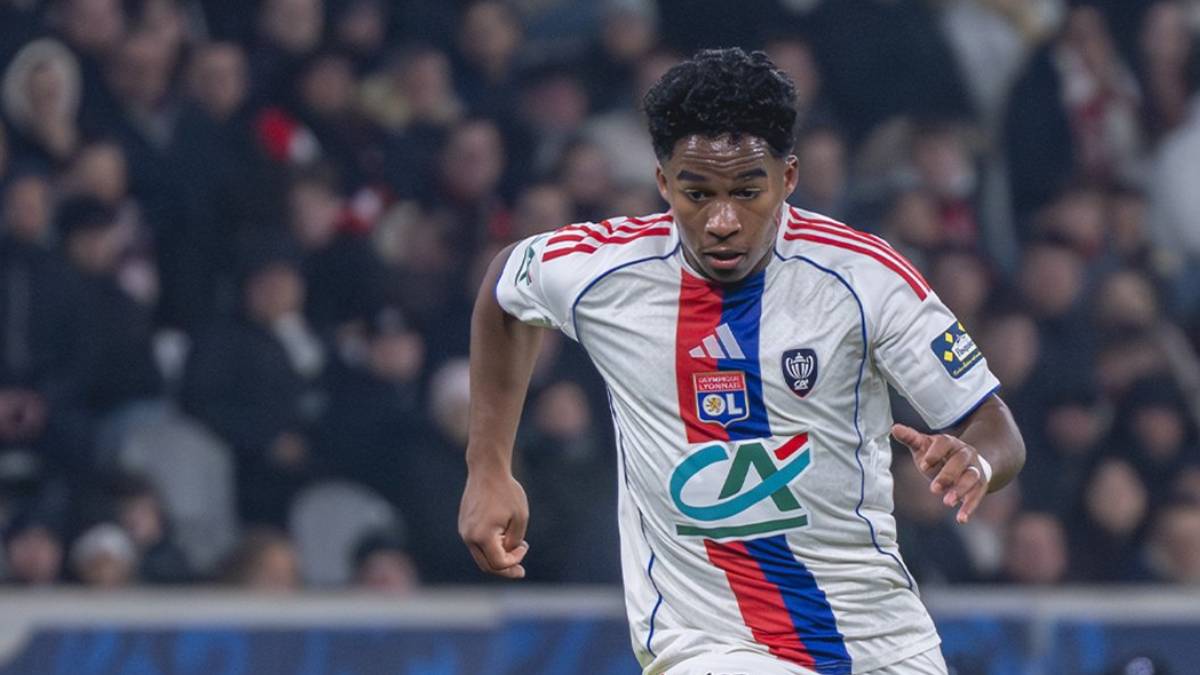 Endrick, en un partido de Copa con el Lyon.