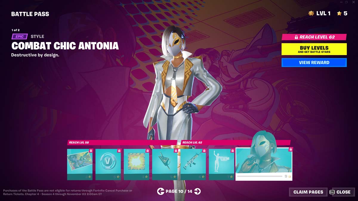 Fortnite Chapter 4 Season 4 Battle Pass: All Outfits and Rewards -  Meristation