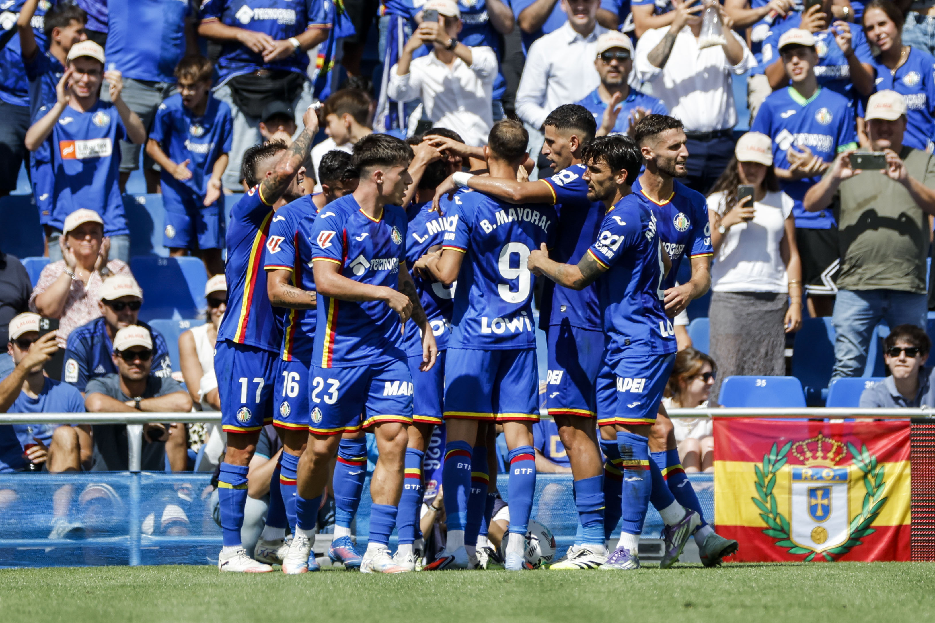 Mario Martín celebra un gol