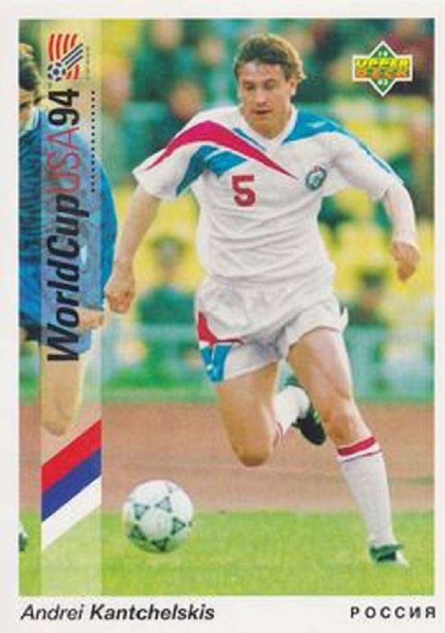 Poster Andreï Kanchelskis URSS – UEFA 92 – Onze Mondial – Vintage Foot