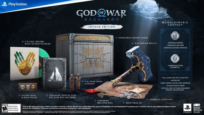 God of War Ragnarok Edition Mjolnir Hammer Thor Box New Collectors