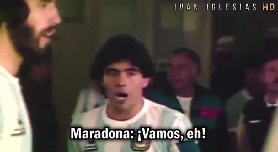 No hay ni habrá otro igual: 30″ de Maradona en el túnel justo antes de la final del Mundial 86