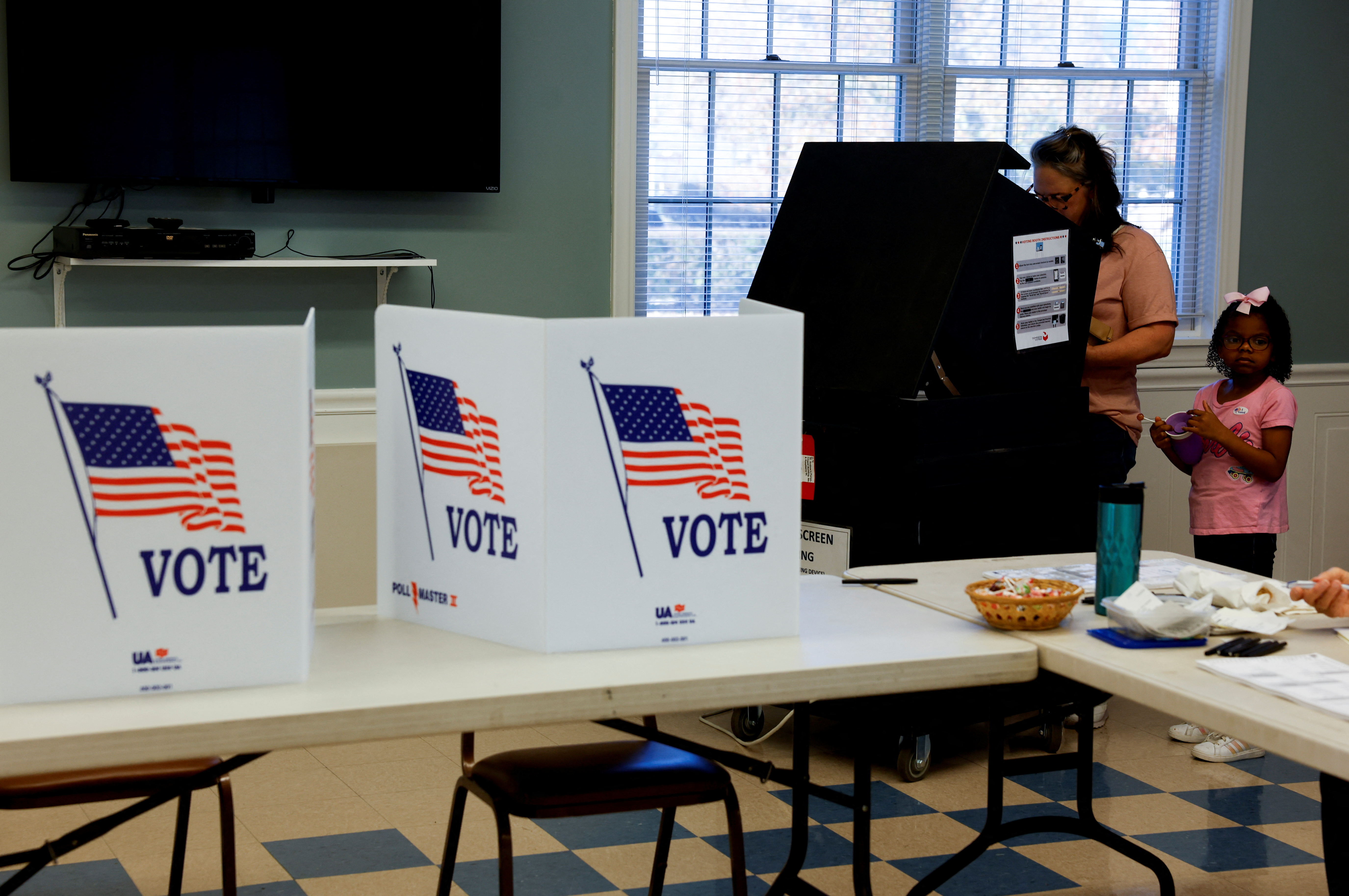 Voters on Election Day in Erie, Pennsylvania, U.S., Nov. 5