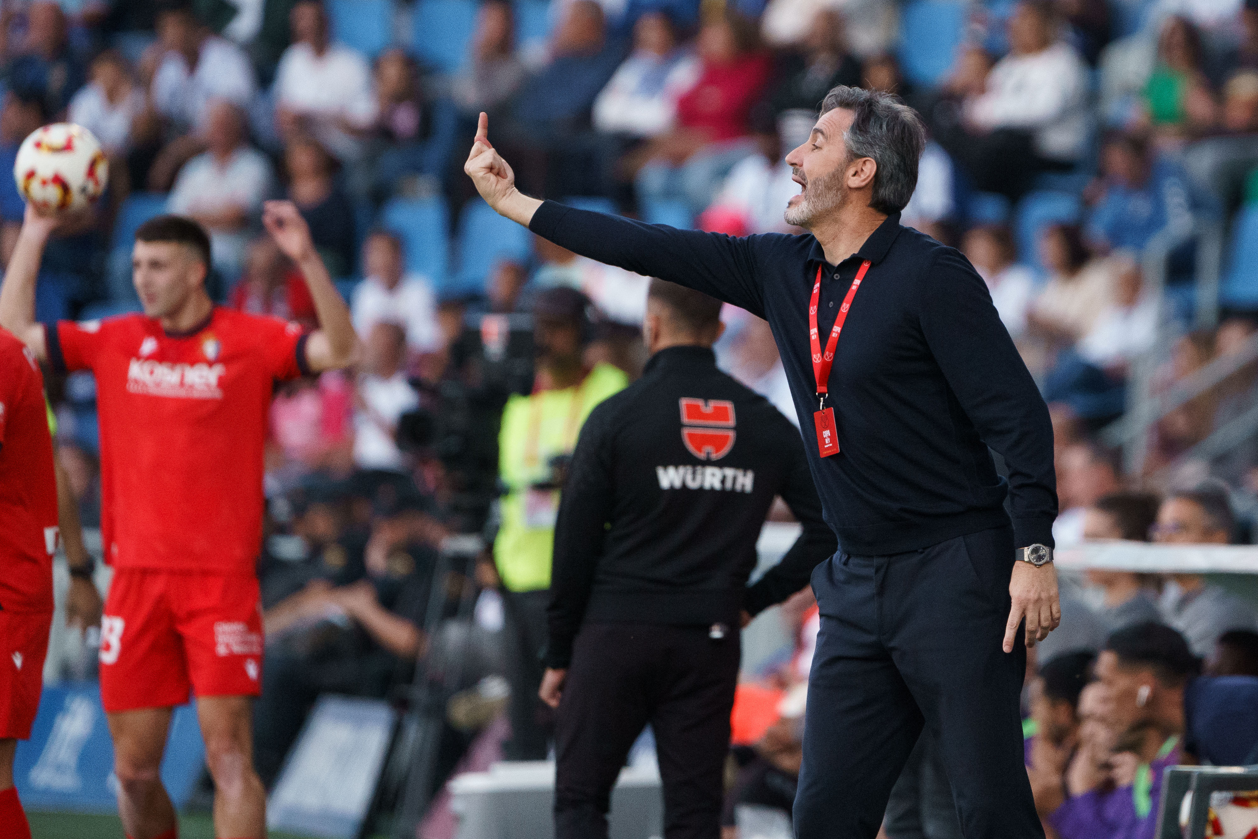 El entrenador del Osasuna, Vicente Moreno.
