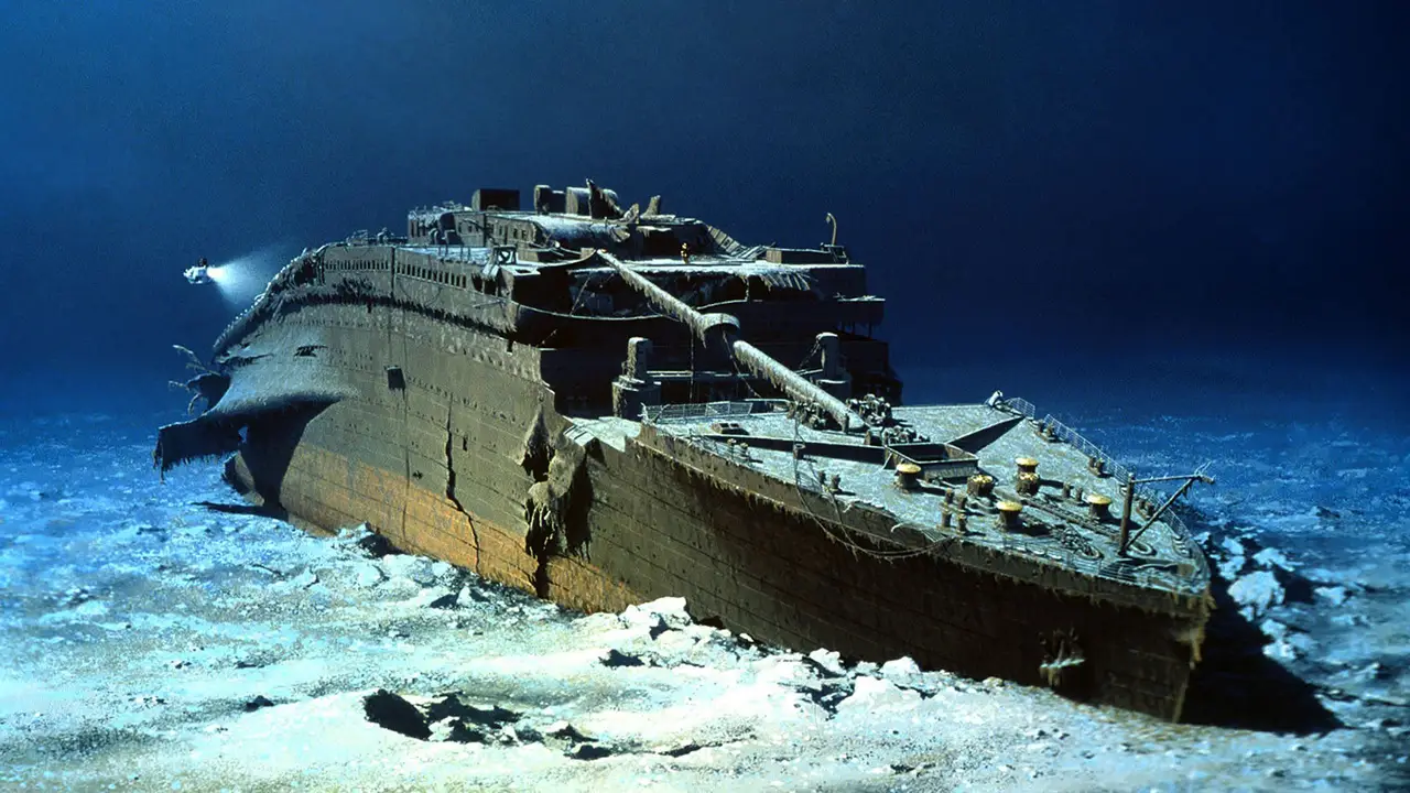 Haunting video shows just how deep the Titanic is