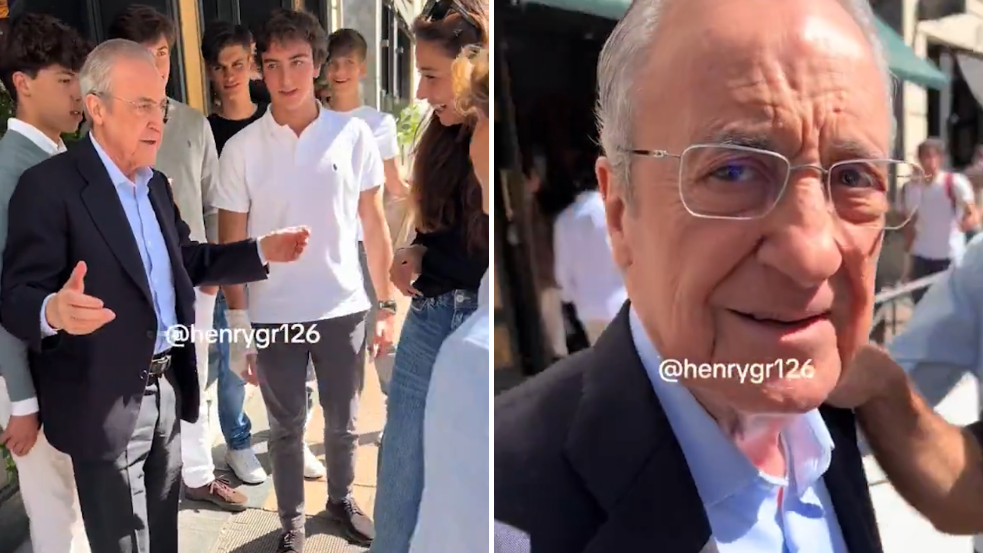 La secuencia de Florentino con unos fans que se ha hecho viral: su trato es único