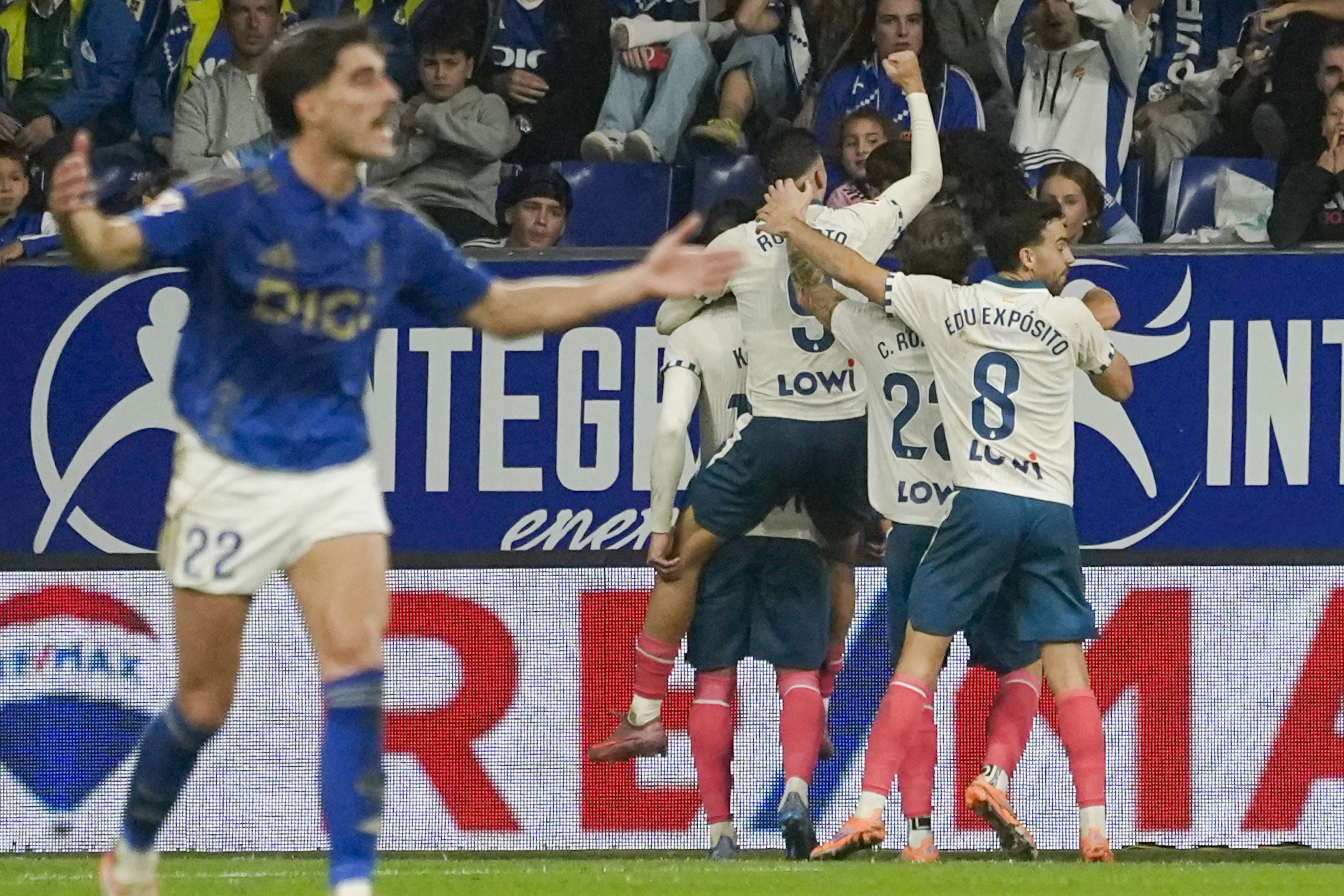 Jogadores do Espanyol em campo.