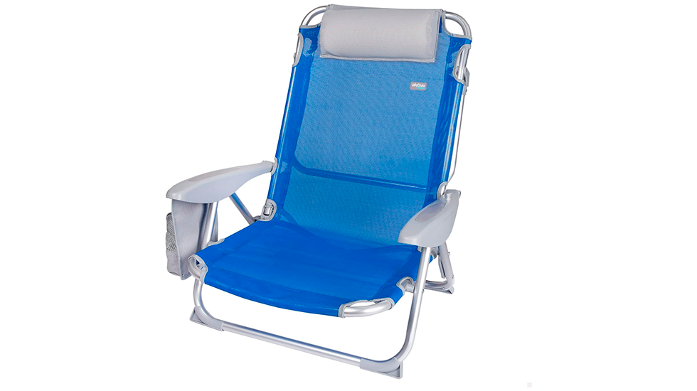 Silla De Playa Plegable Y Reclinable - Ligera, Impermeable, Con Bolsa De Transporte - Perfecta Para Playa, Camping, Jardín Y Picnic