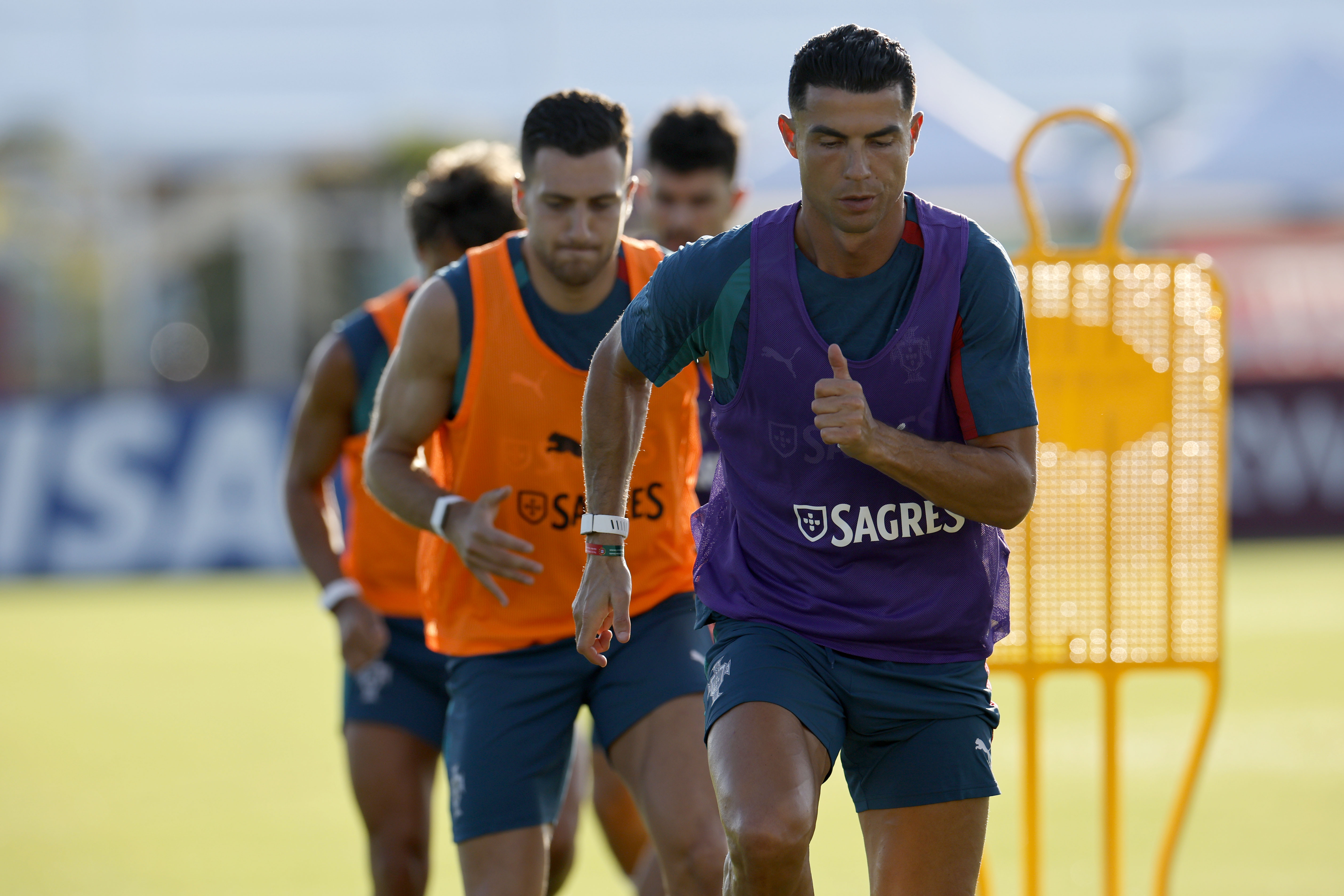 Cristiano Ronaldo training