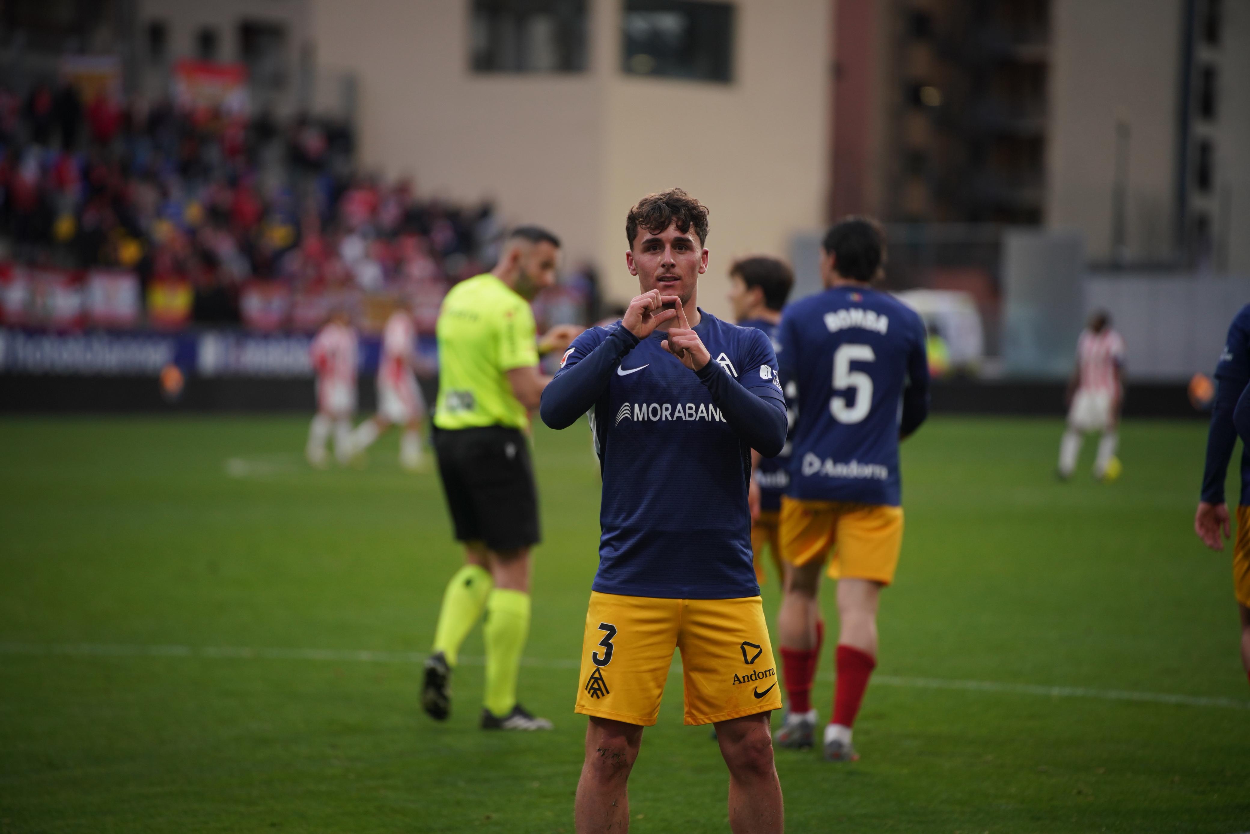 El Andorra sigue la victoria y Yeray la consigue