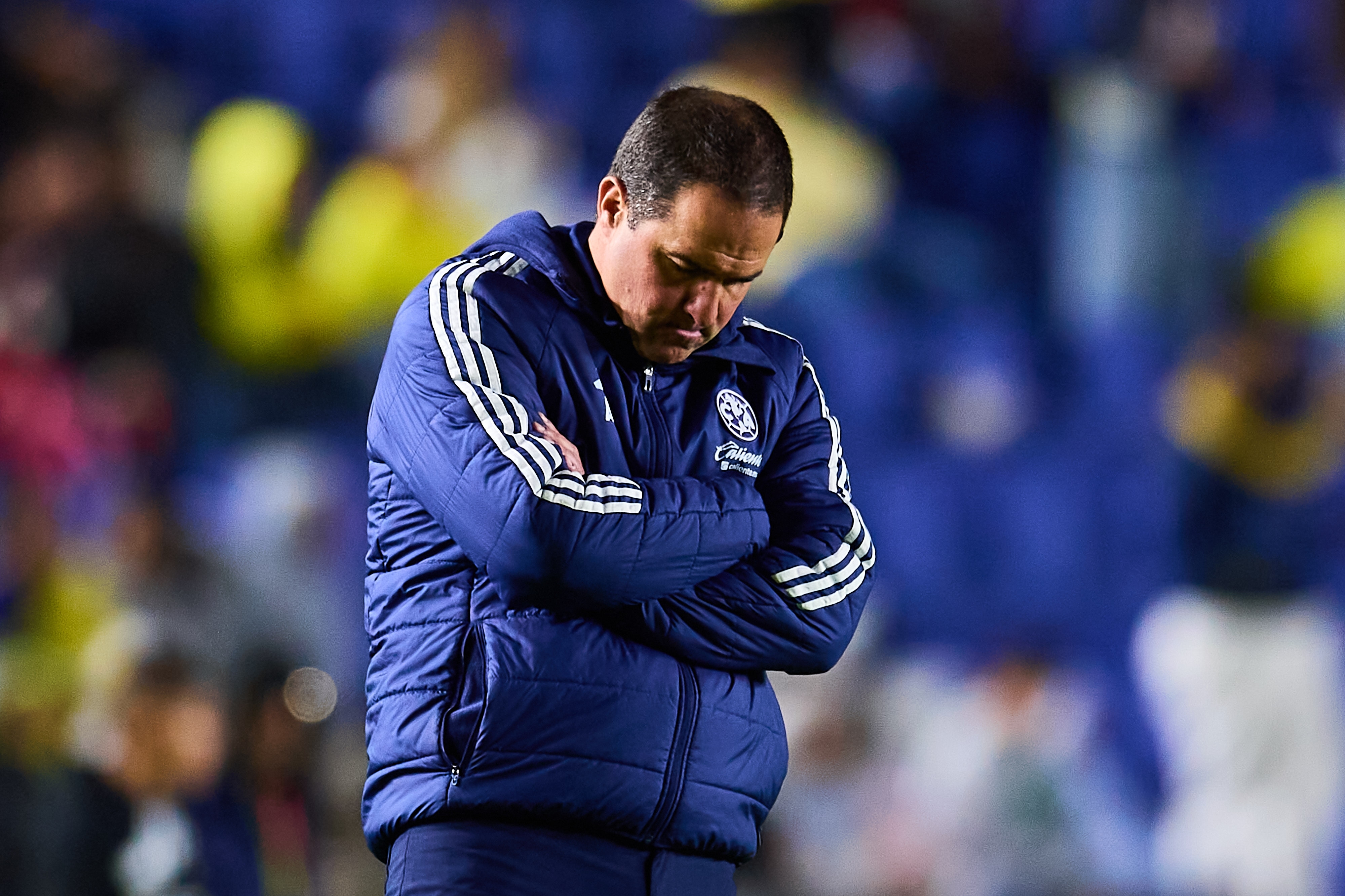 Andre Soares Jardine head coach of America during the 9th round match between America and FC Juarez as part of the Liga BBVA MX Varonil, Torneo Clausura 2026 at Ciudad de los Deportes Stadium, on March 04, 2026 in Mexico City, Mexico.