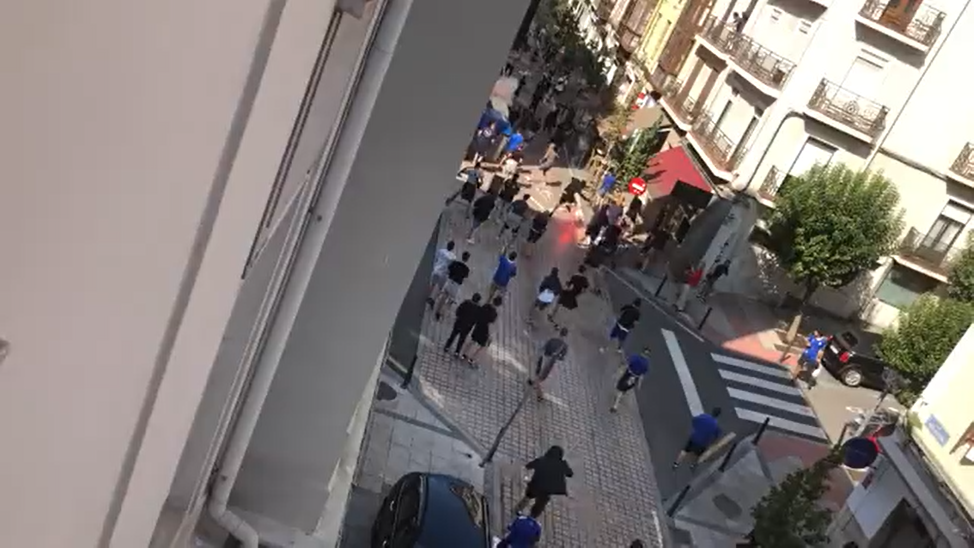 Batalla campal en Santander entre ultras del Oviedo y el Racing