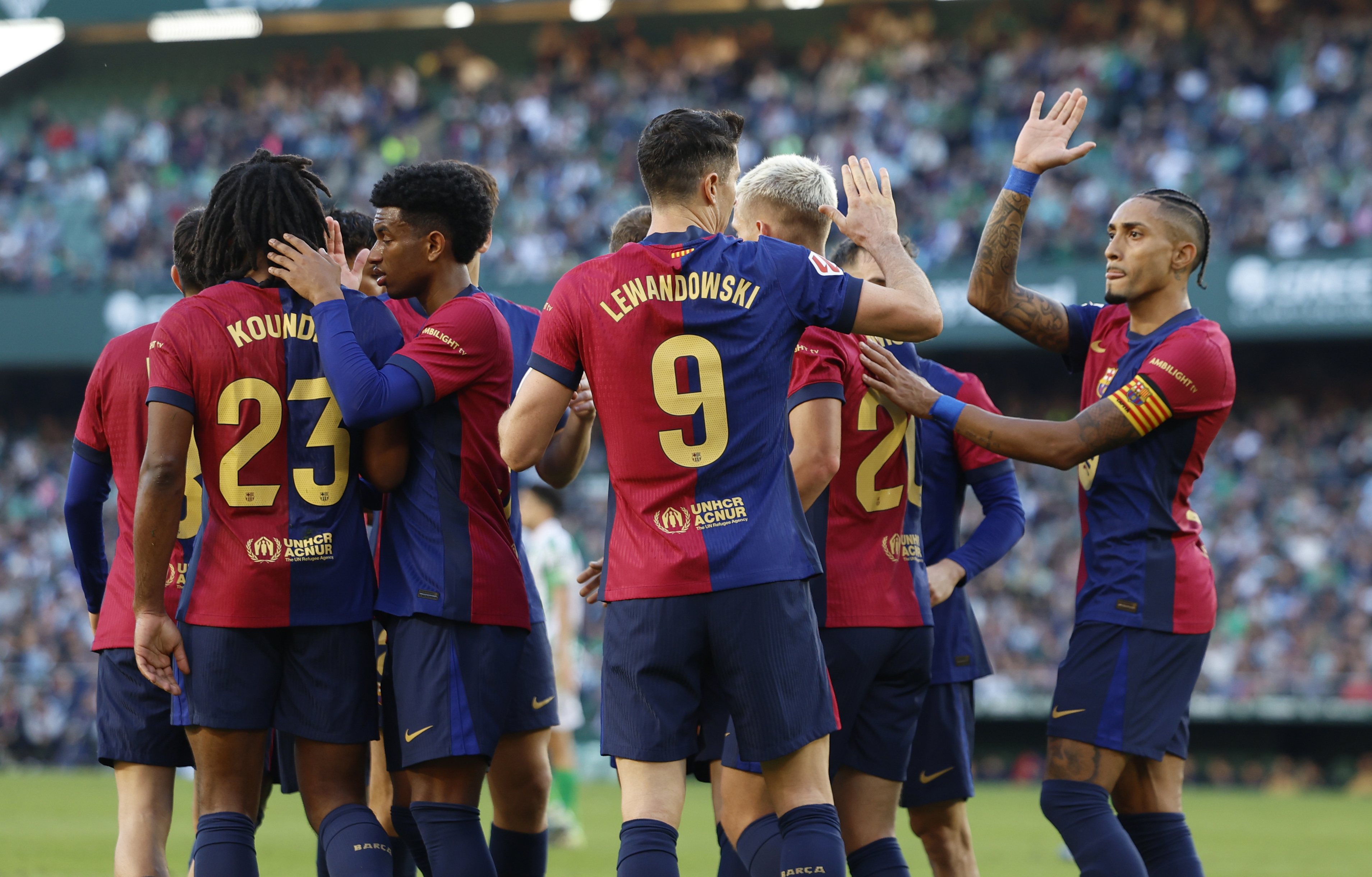 07/12/24 PARTIDO PRIMERA DIVISION 
REAL BETIS  -  FC BARCELONA 
GOL 0-1 LEWANDOWSKI  ALEGRIA 
