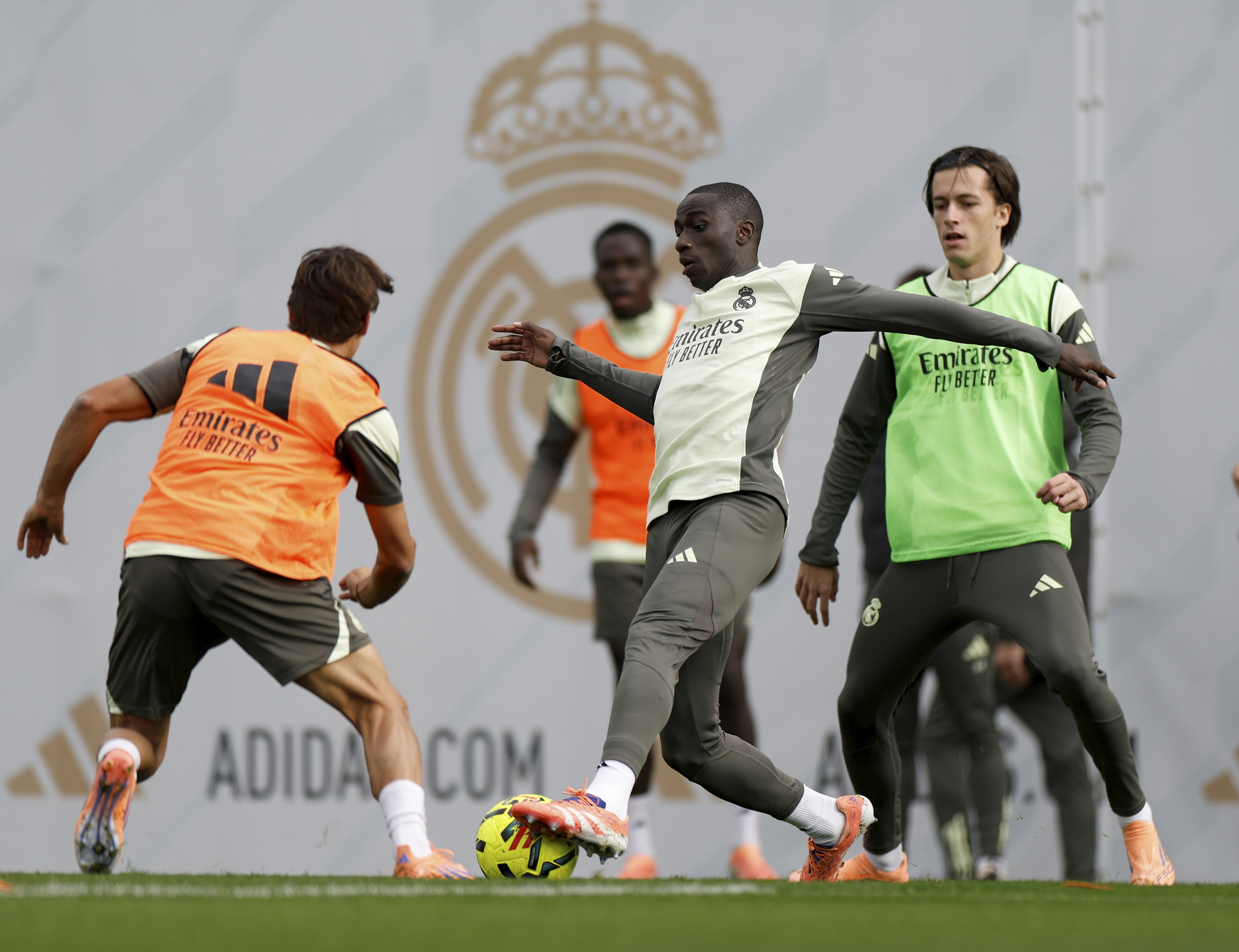 MADRID, SPAIN - NOVEMBER 11: Ferland Mendy player of Real Madrid is training at Valdebebas training ground on November 11, 2025 in Madrid, Spain. (Photo by Maria Jimenez - Real Madrid/Real Madrid via Getty Images)