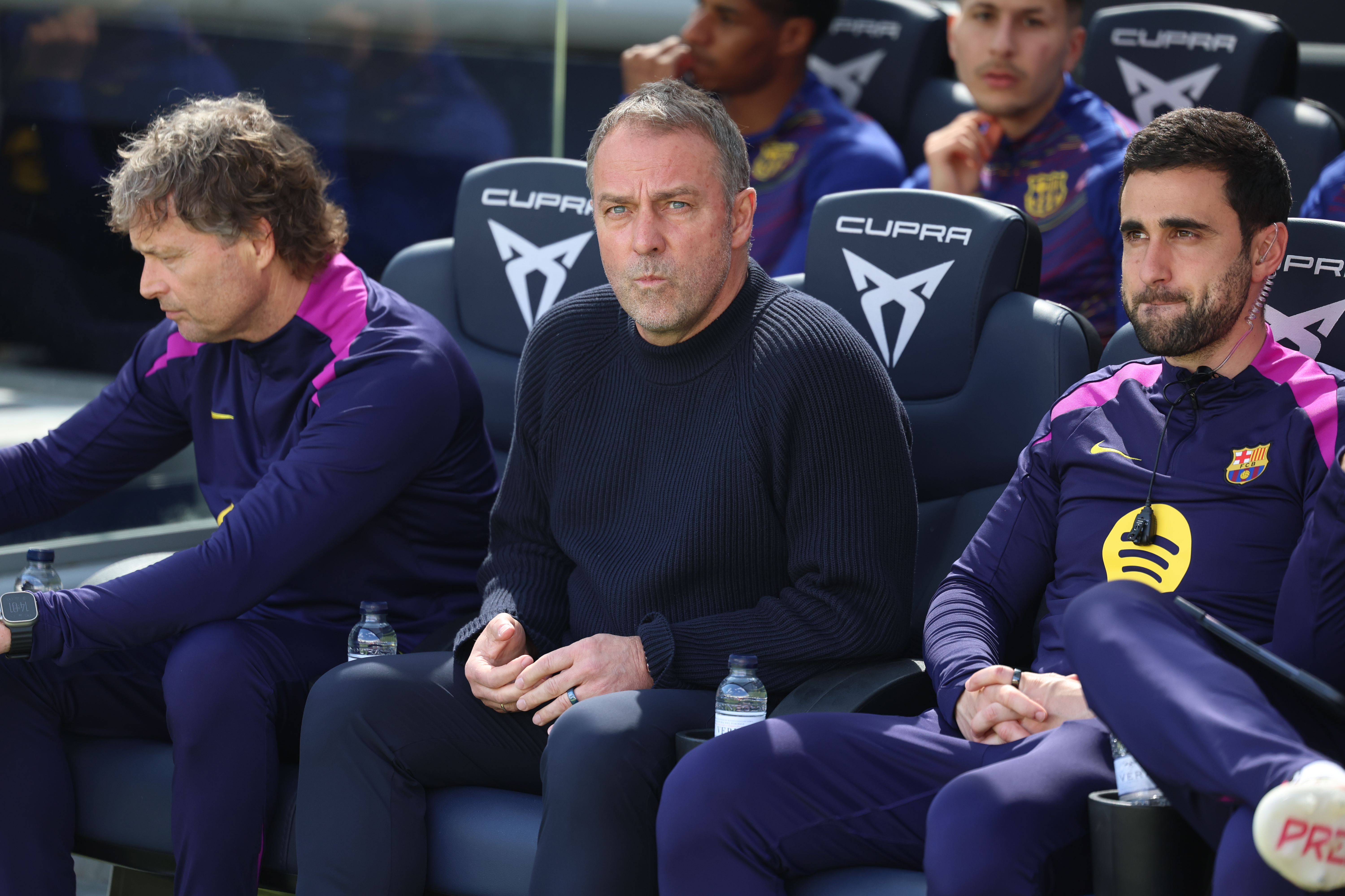 21/03/26 PARTIDO PRIMERA DIVISION
FC BARCELONA - RAYO VALLECANO 
BANQUILLO HANSI FLICK