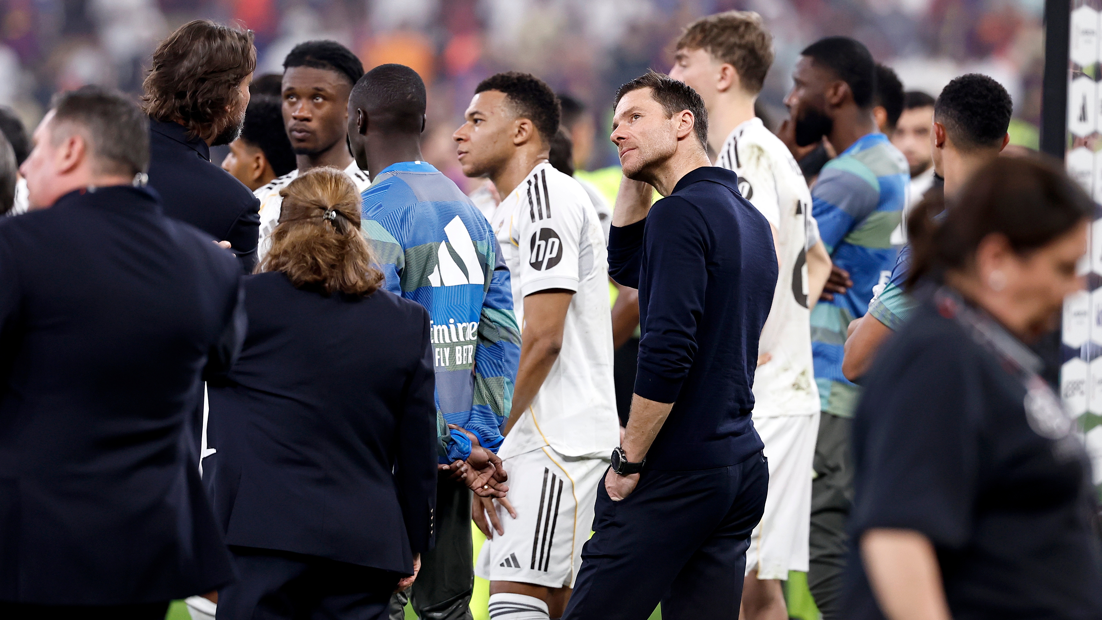 Tristeza de Xabi Alonso tras la final de la Supercopa de España.