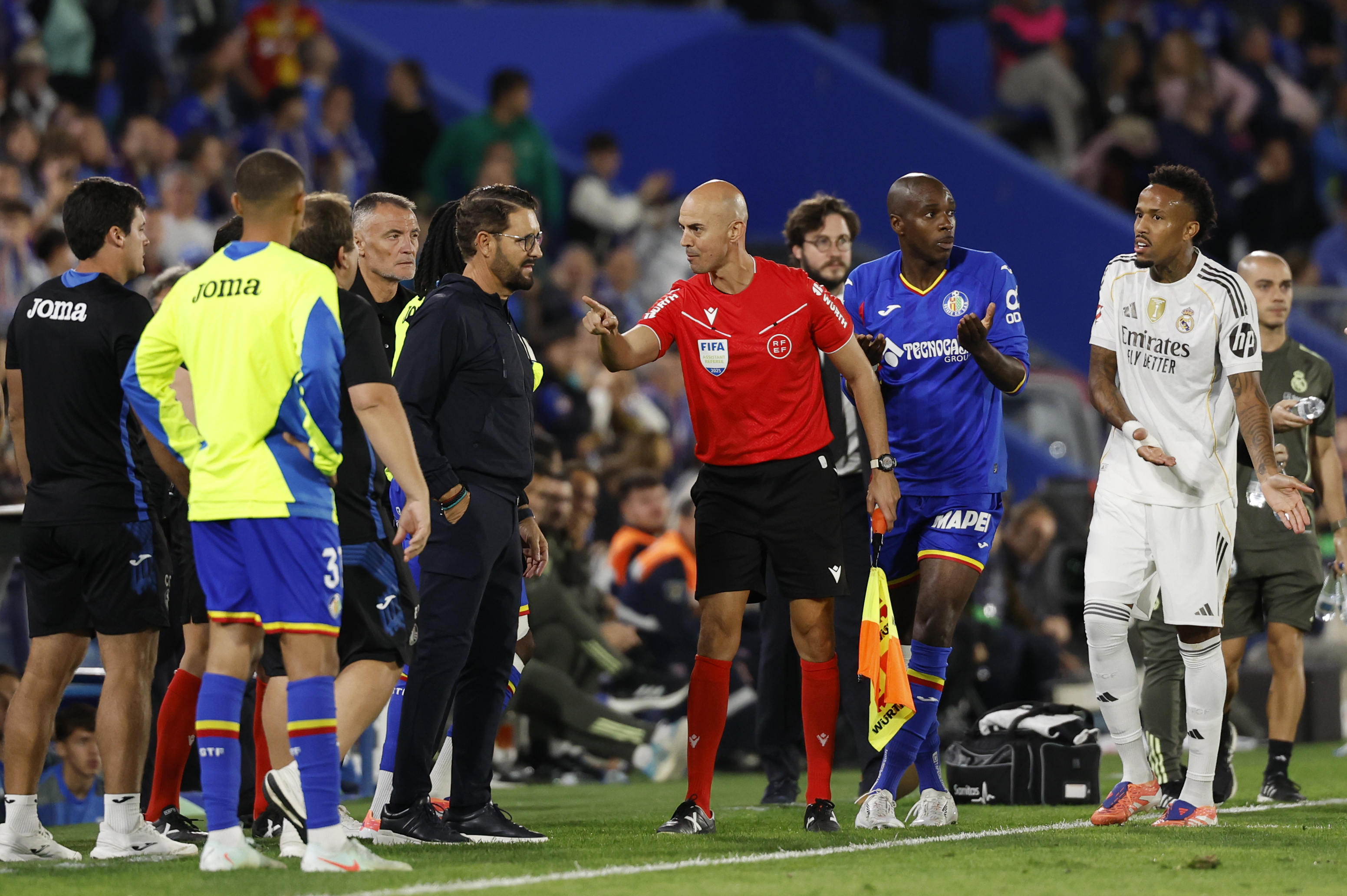 19/10/25 PARTIDO PRIMERA DIVISION
GETAFE REAL MADRID
EXPULSION TARJETA ROJA A NYOM