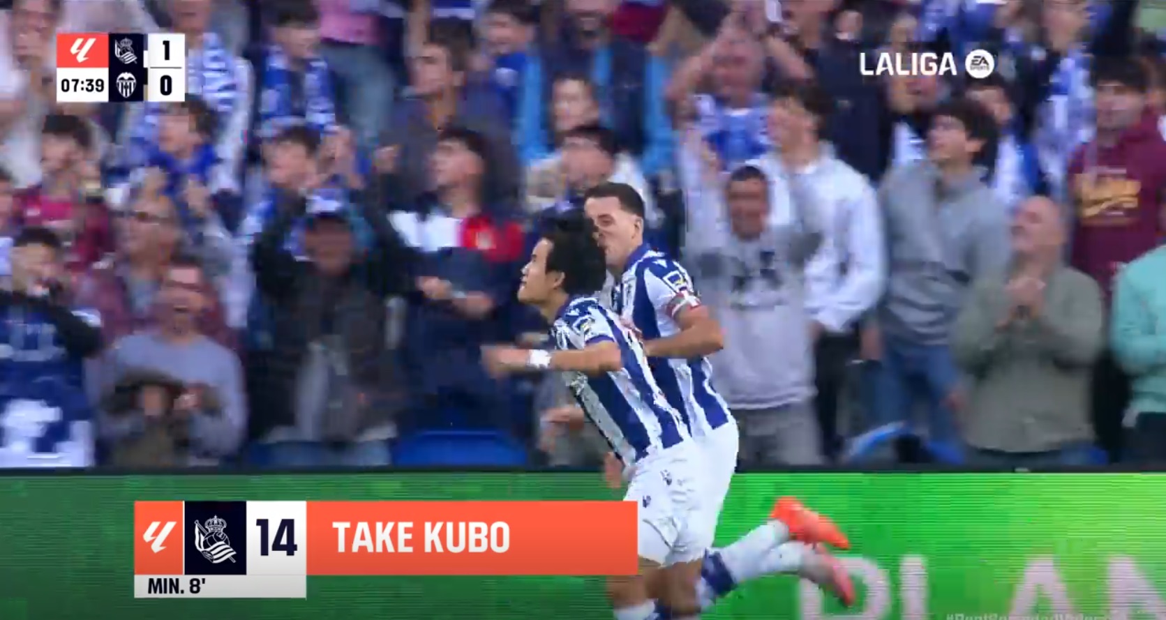 El gol de Kubo y su celebración con morbo tras decir que iba a tirar del carro de la Real 