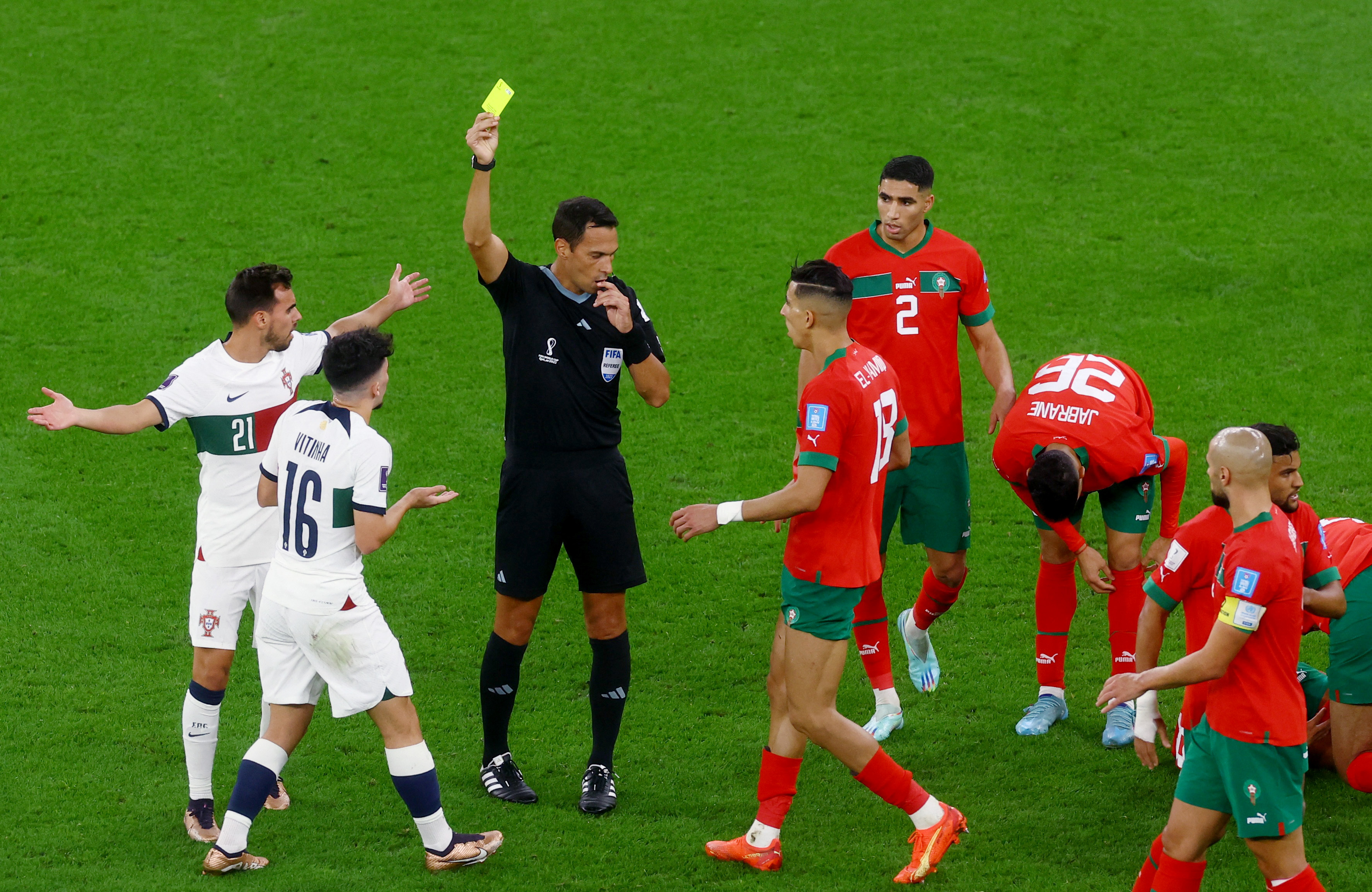 FIFA's rules on yellow and red cards before the World Cup semi
