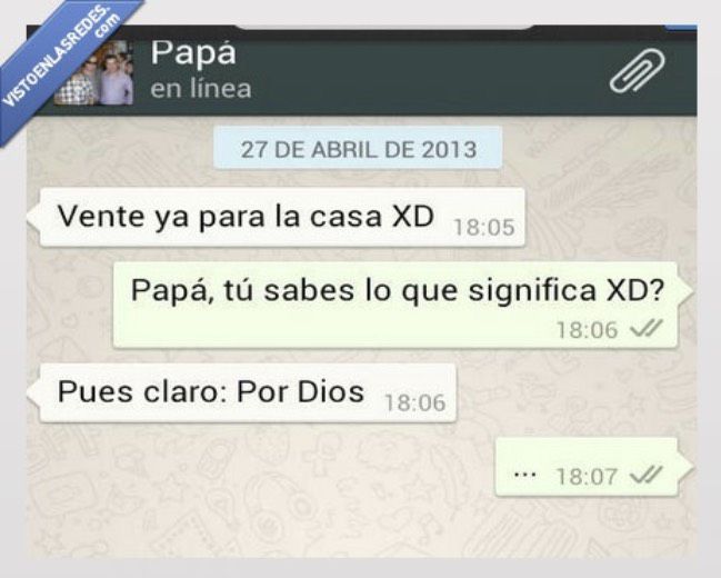 ¿Qué significa XD en WhatsApp, por qué se utiliza y desde cuándo se usa? -  Meristation