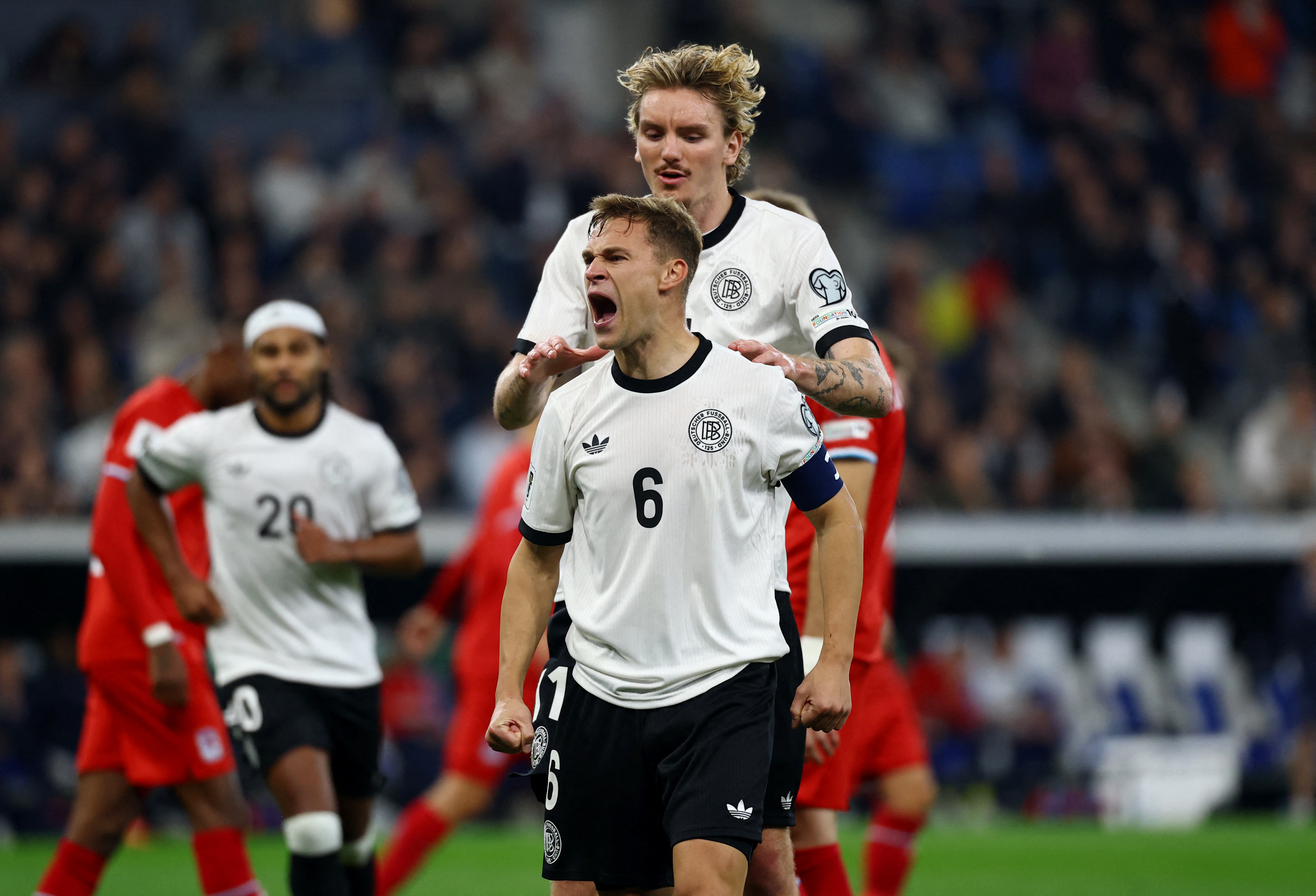 Kimmich celebrando uno de sus goles ante Luxemburgo el pasado 10 de octubre