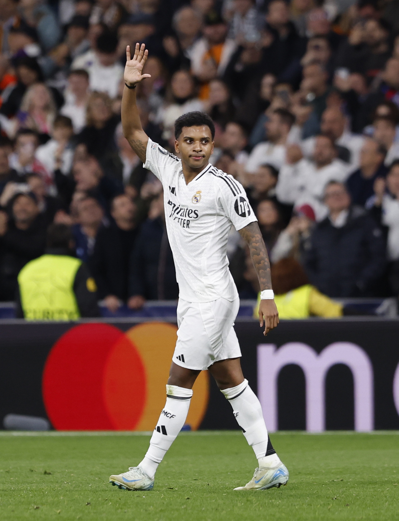 2-0. Rodrygo celebra el segundo gol.