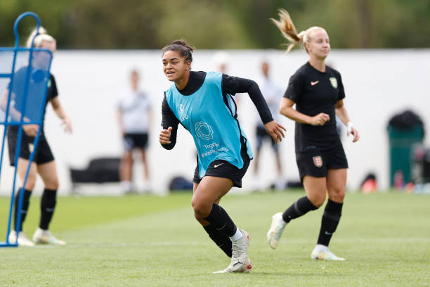 Aylesbury's Ellen White scores for England on her 100th cap