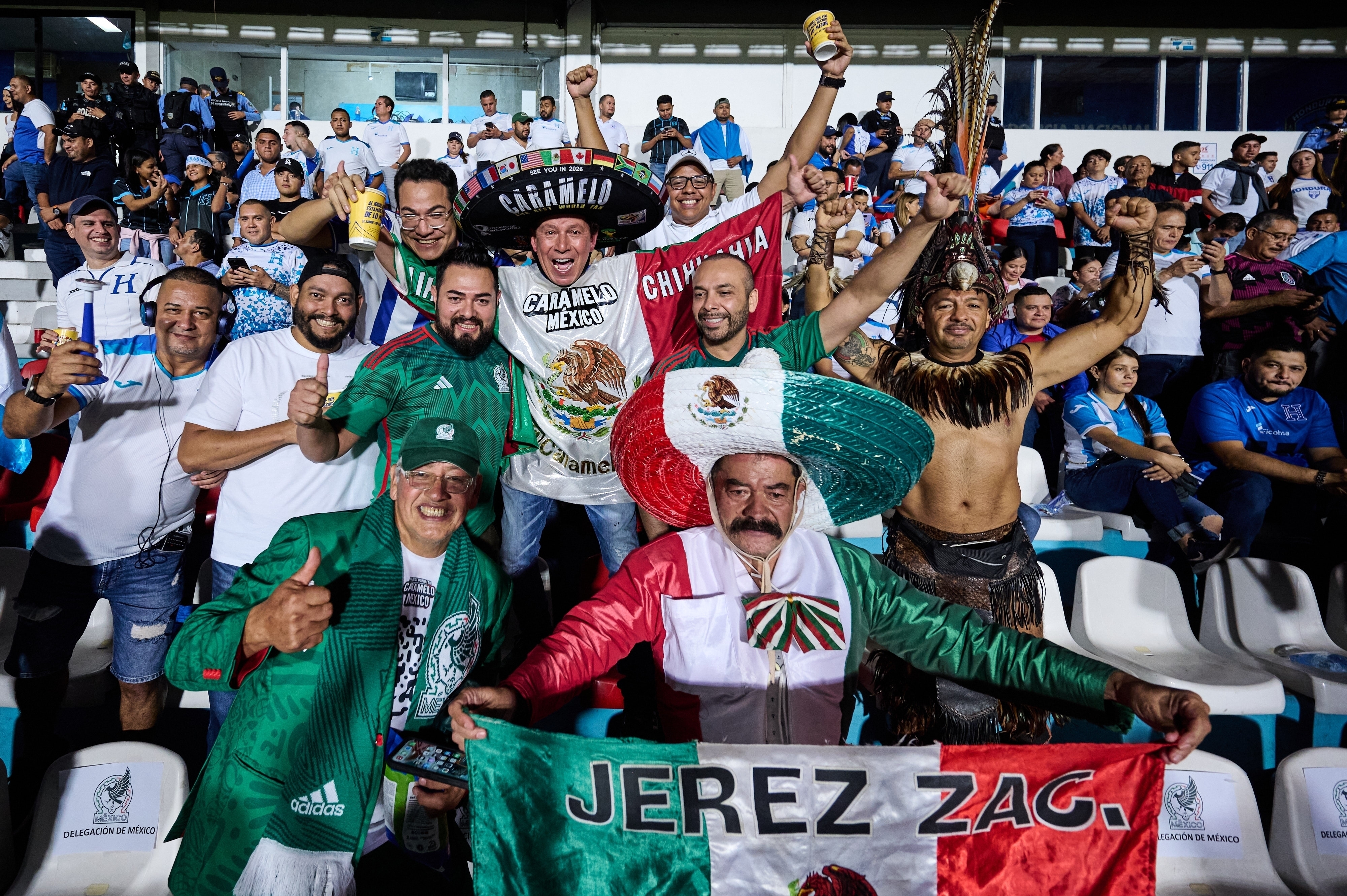 Aficionados mexicanos son agredidos en el Estadio Nacional de Honduras